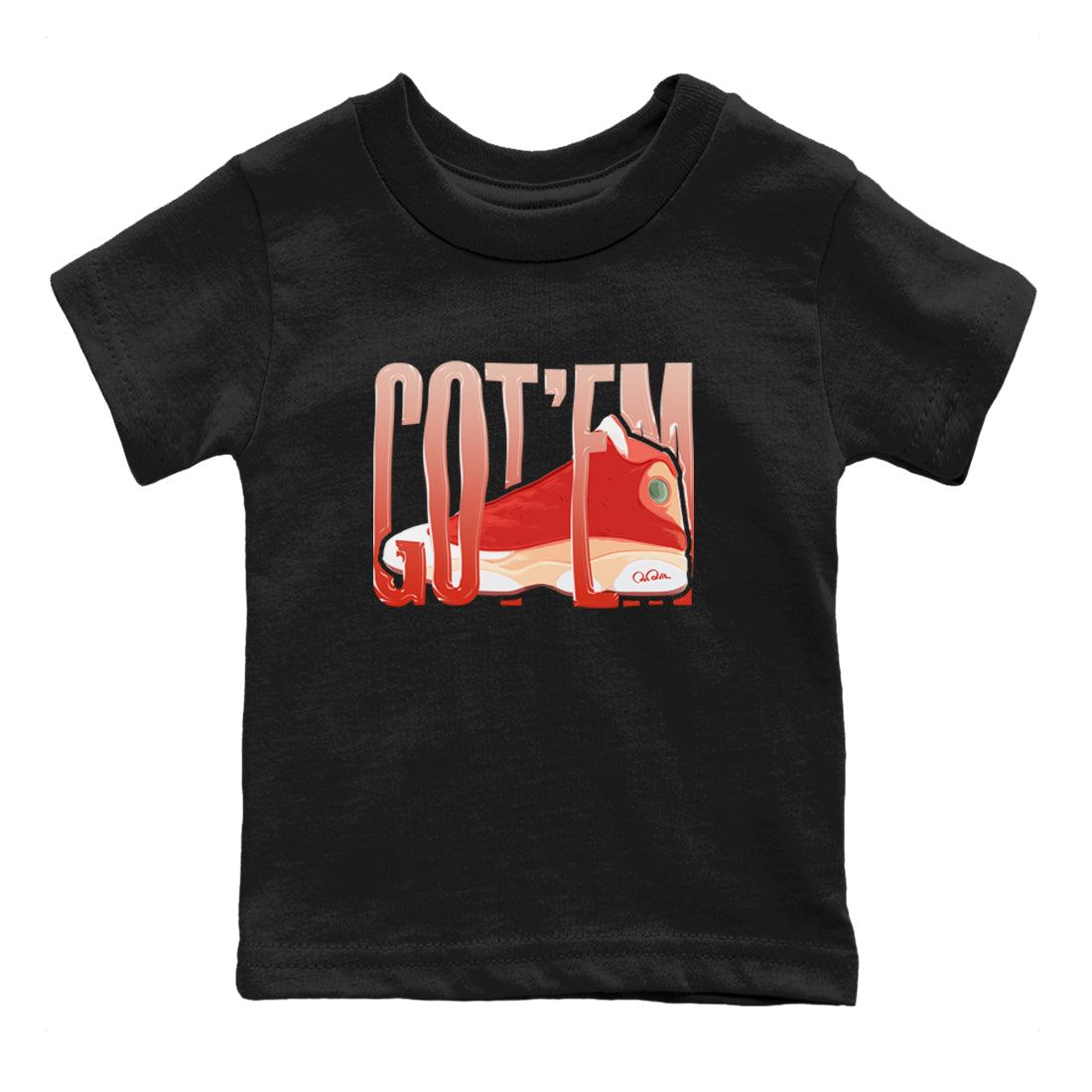 Wiggling Gotem snkmatch Tees Kids - Air Jordan 13 Dune Red