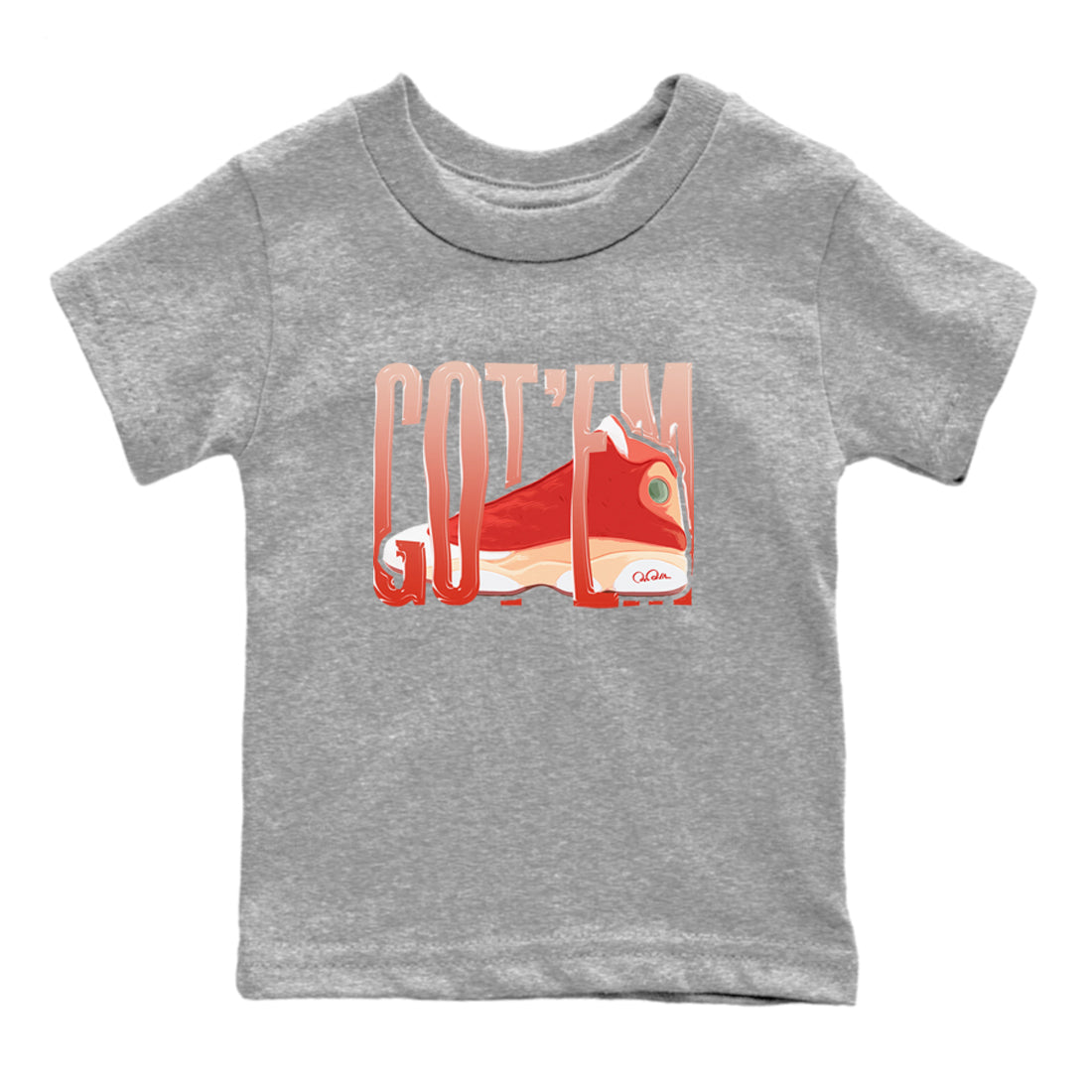 Wiggling Gotem snkmatch Tees Kids - Air Jordan 13 Dune Red