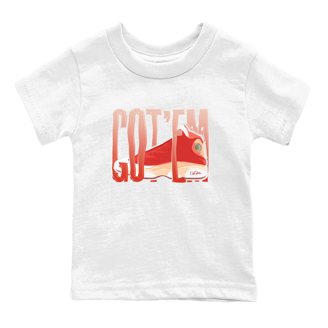 Wiggling Gotem snkmatch Tees Kids - Air Jordan 13 Dune Red