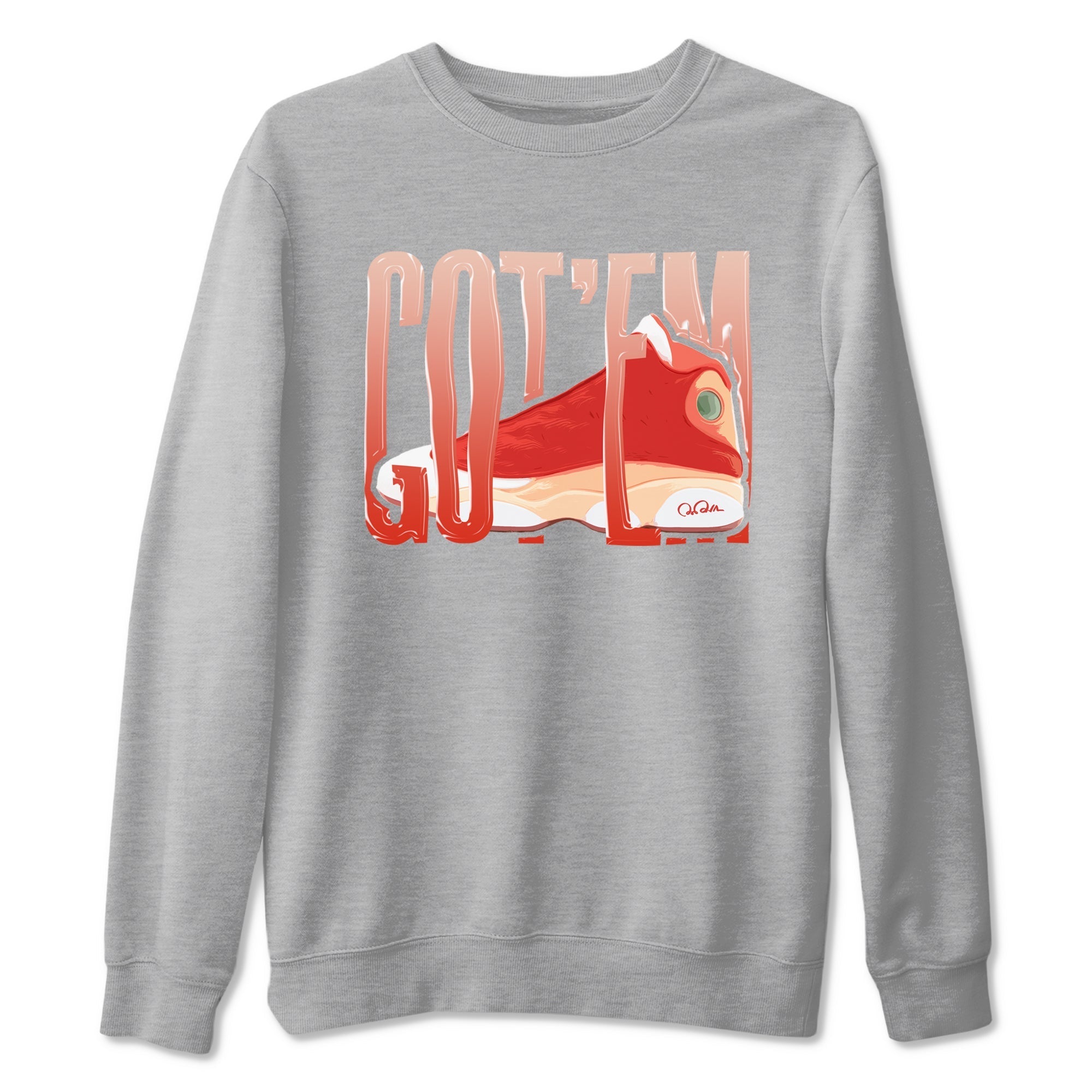 Wiggling Gotem snkmatch Tees - Air Jordan 13 Dune Red