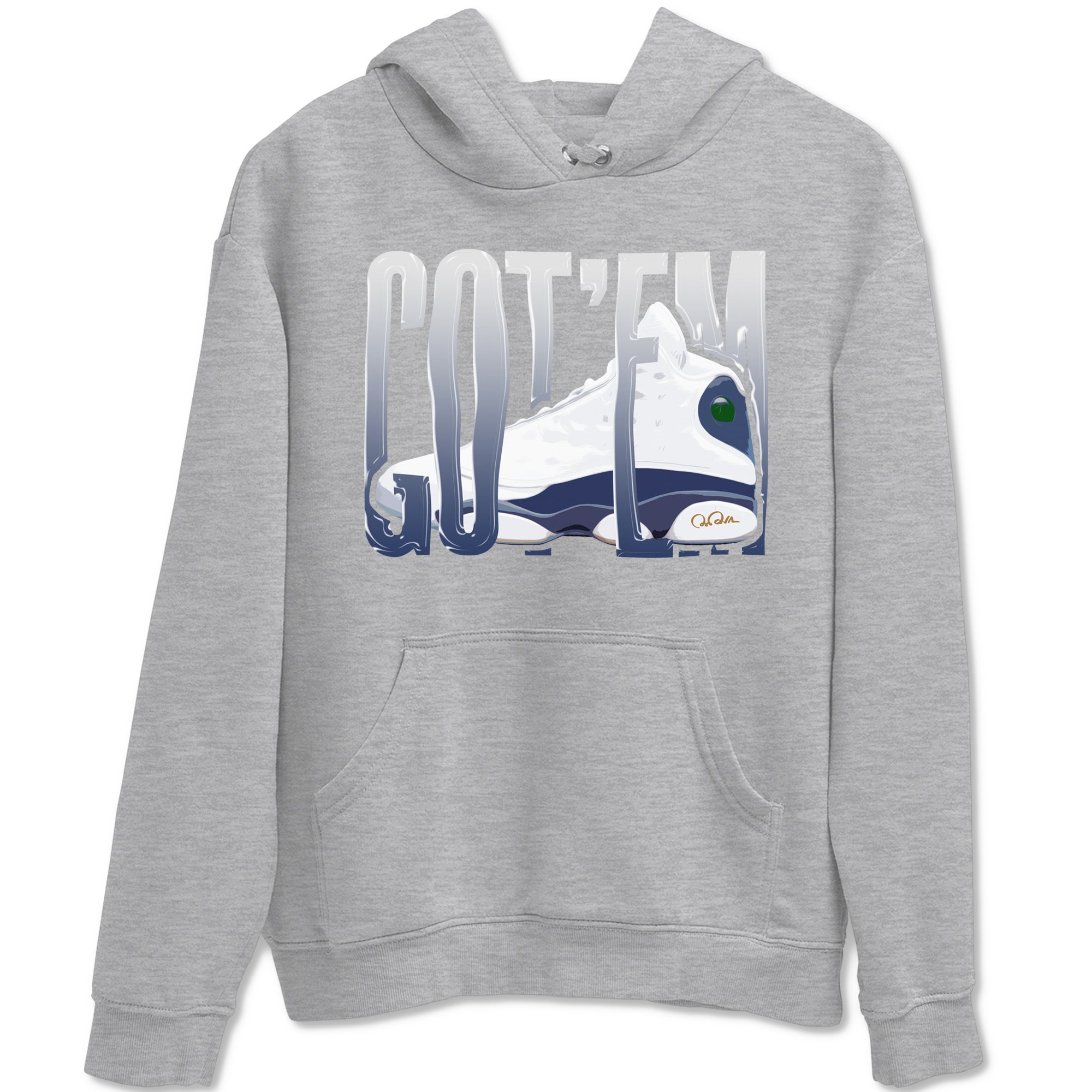 Wiggling Gotem snkmatch Tees - Air Jordan 13 Midnight Navy