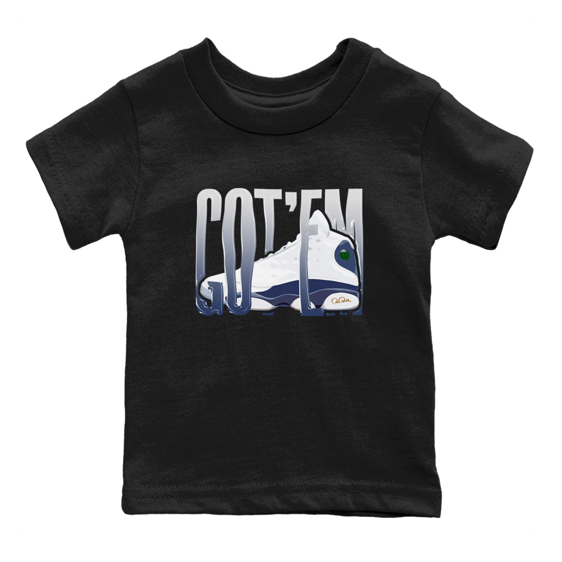 Wiggling Gotem snkmatch Tees Kids - Air Jordan 13 Midnight Navy