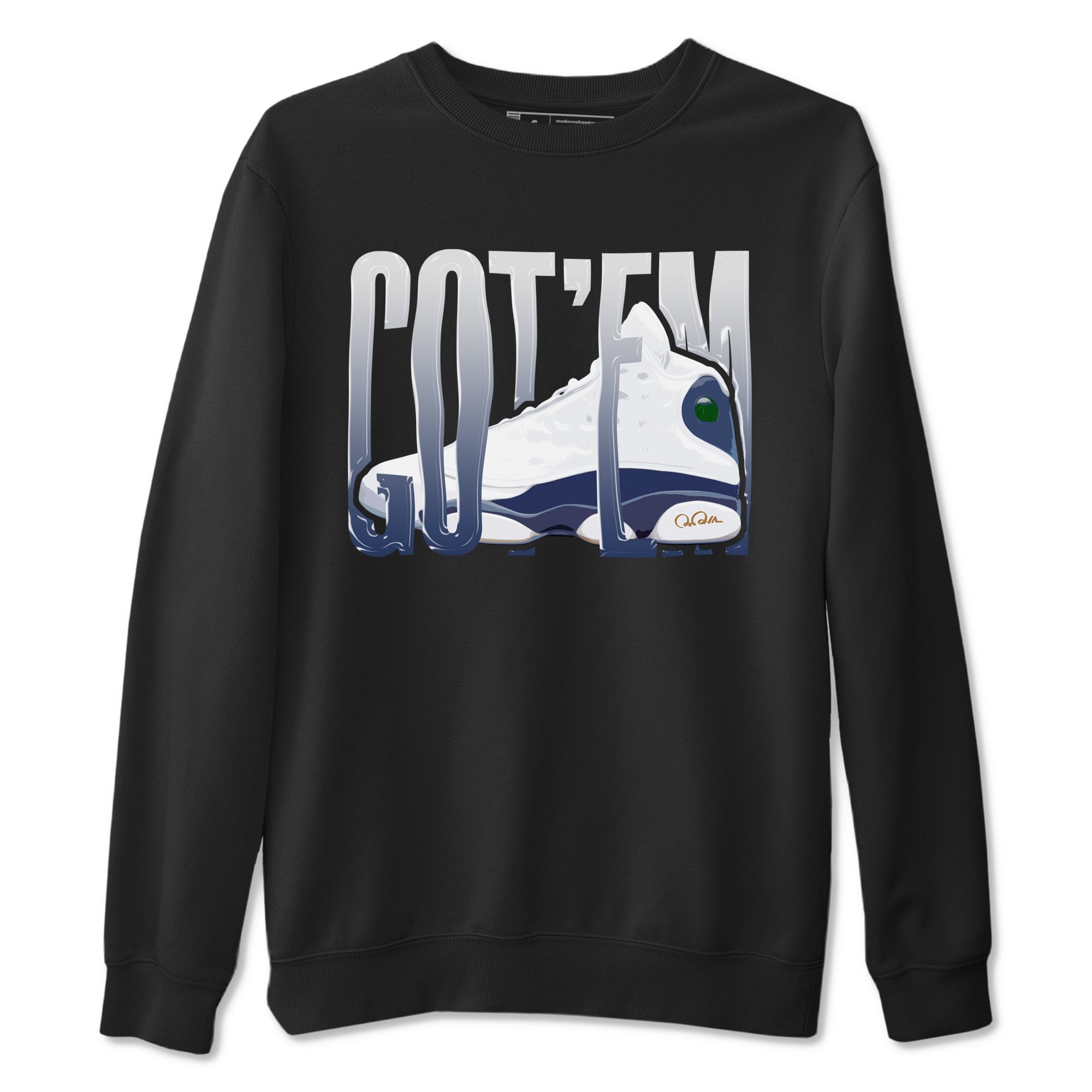 Wiggling Gotem snkmatch Tees - Air Jordan 13 Midnight Navy