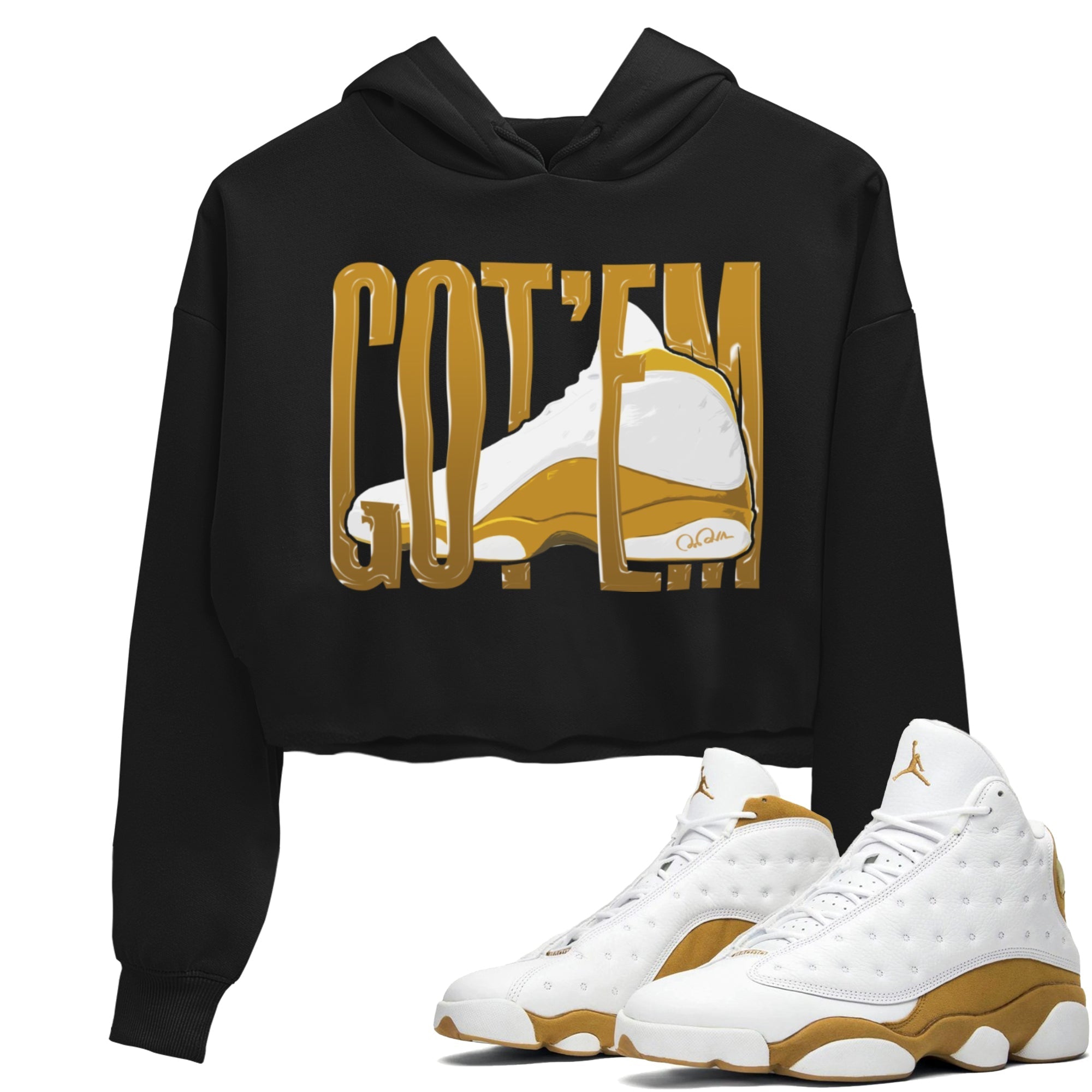 Wiggling Gotem Women's Tops - Air Jordan 13 Wheat