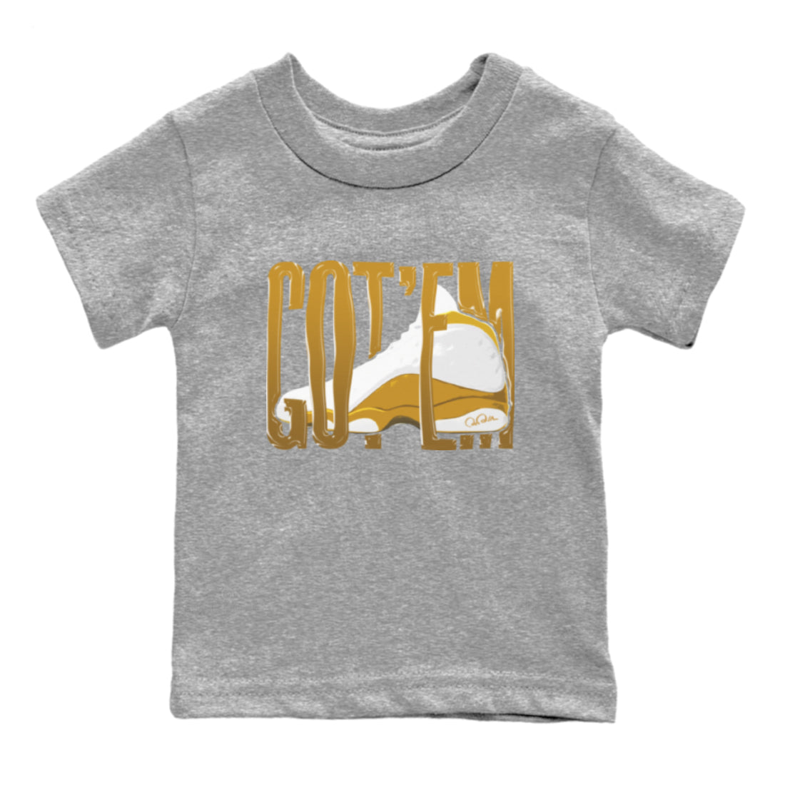 Wiggling Gotem Kids Tops - Air Jordan 13 Wheat