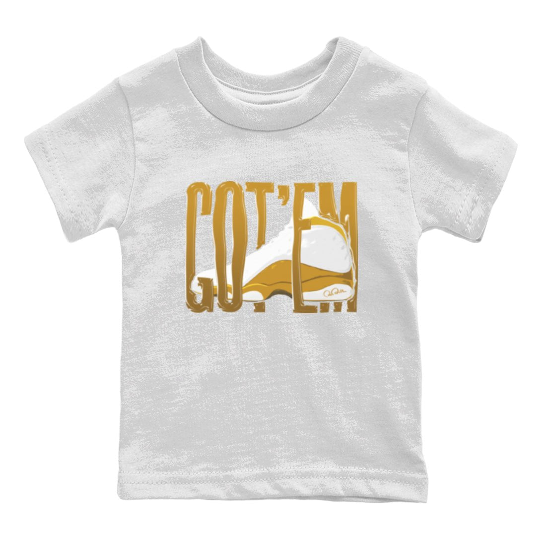 Wiggling Gotem Kids Tops - Air Jordan 13 Wheat