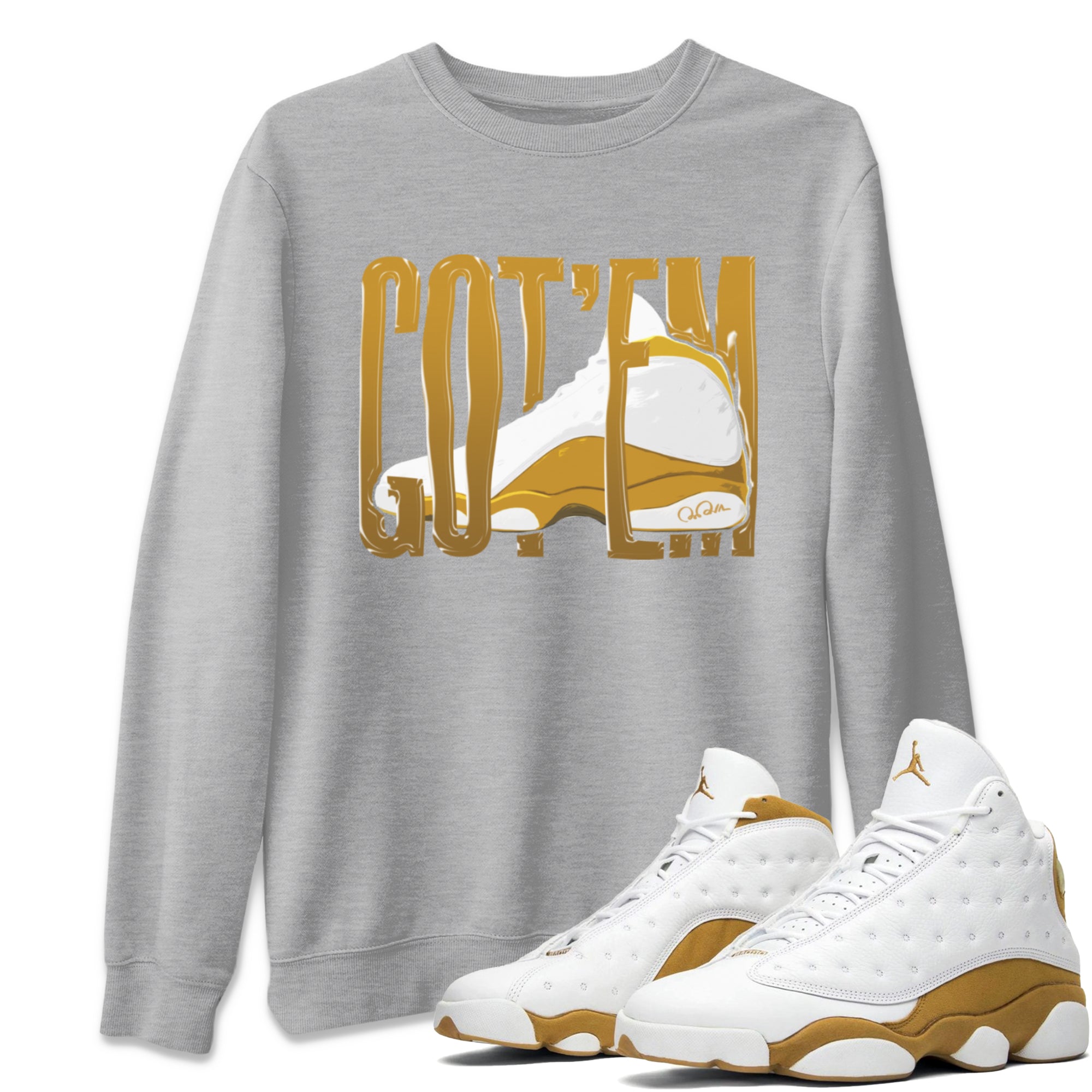 Wiggling Gotem Unisex Tops - Air Jordan 13 Wheat