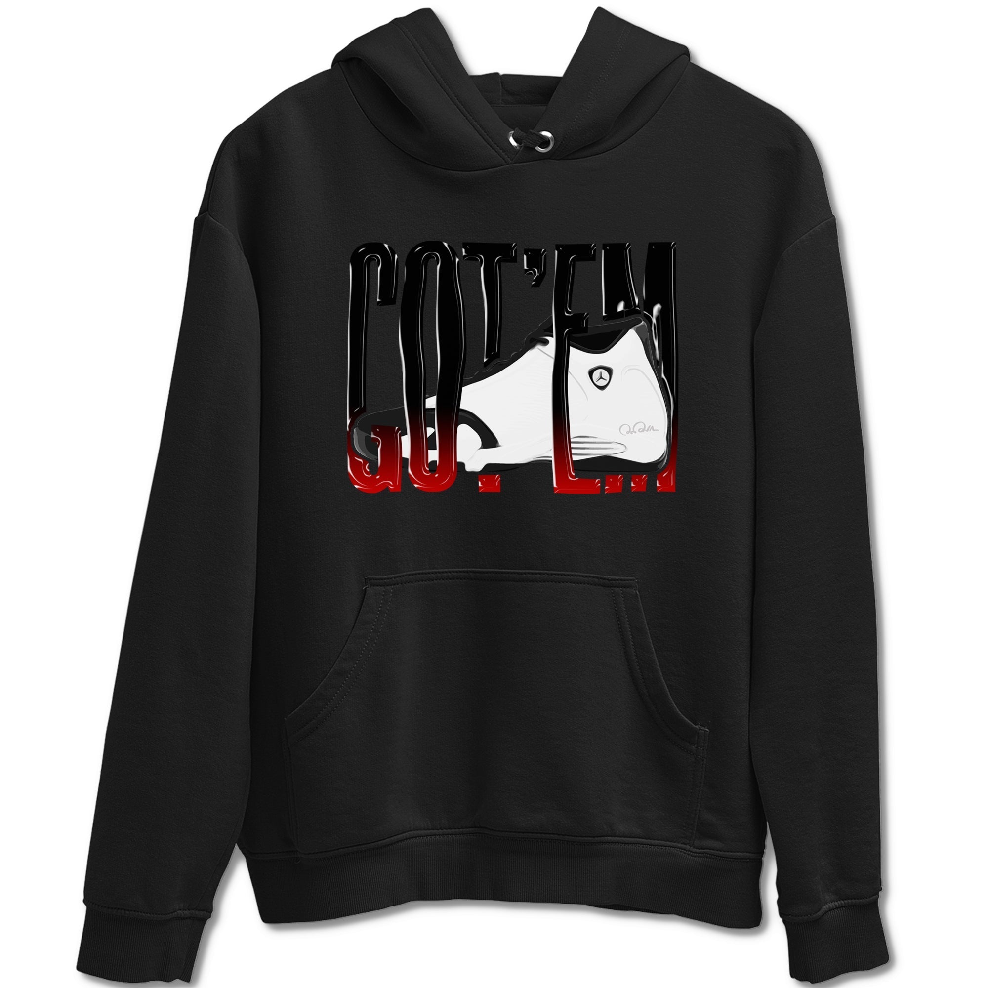 Wiggling Gotem snkmatch Tees - Air Jordan 14 Black Toe