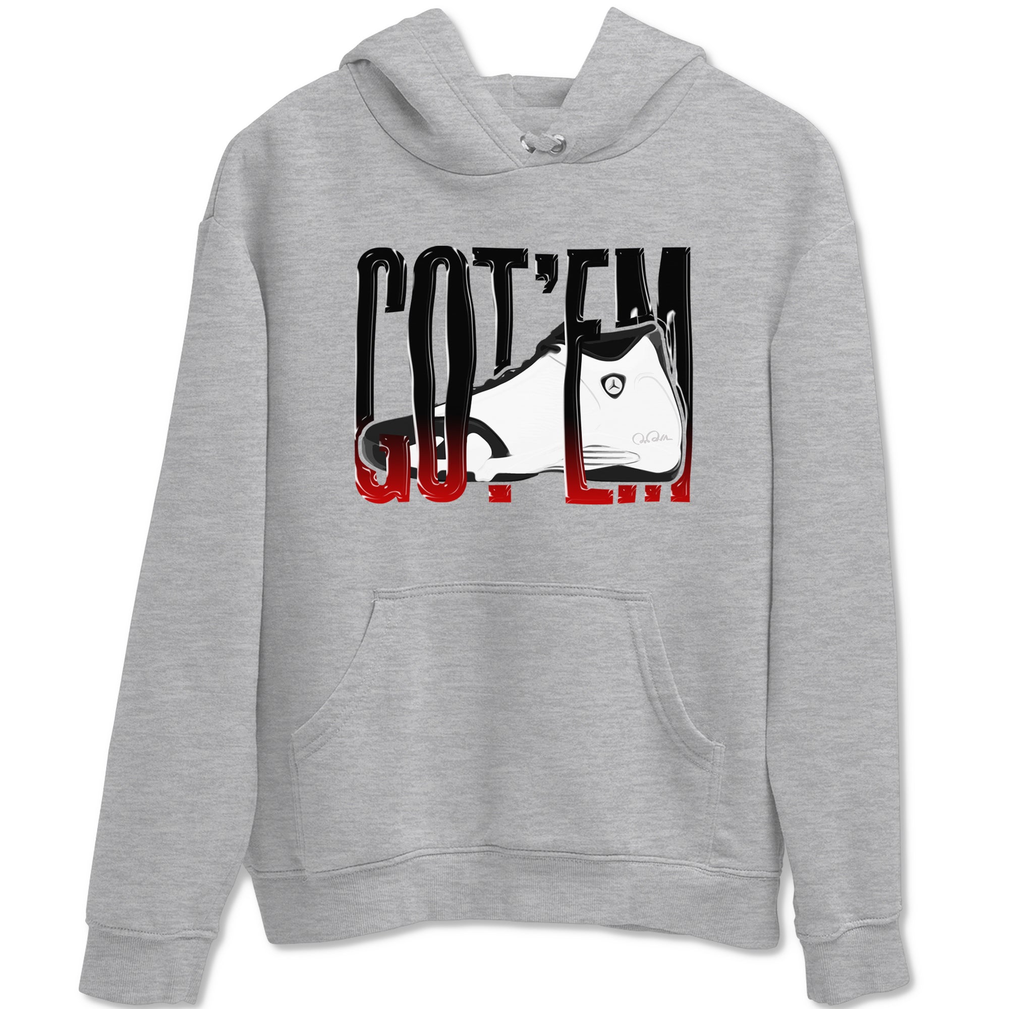 Wiggling Gotem snkmatch Tees - Air Jordan 14 Black Toe