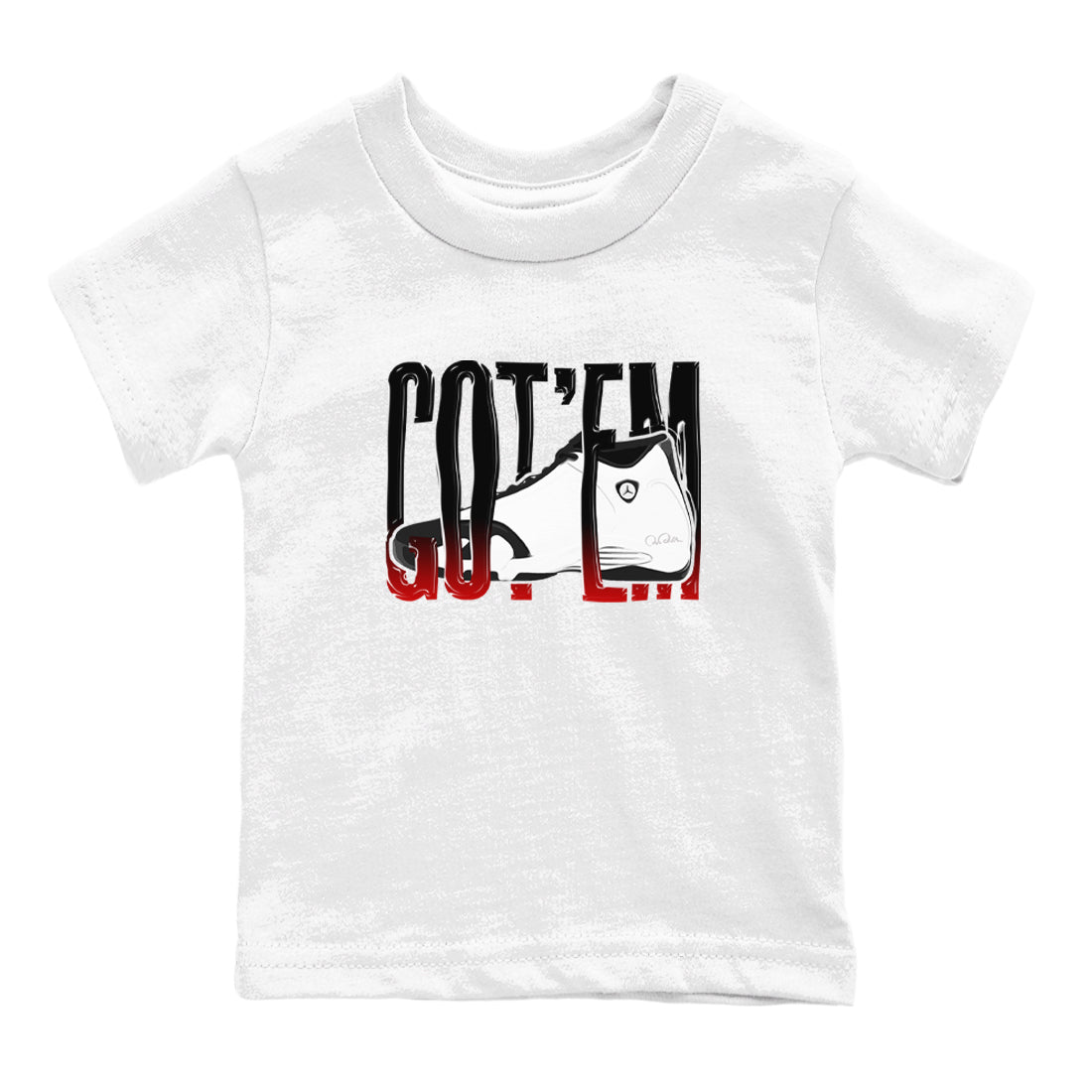 Wiggling Gotem snkmatch Tees Kids - Air Jordan 14 Black Toe