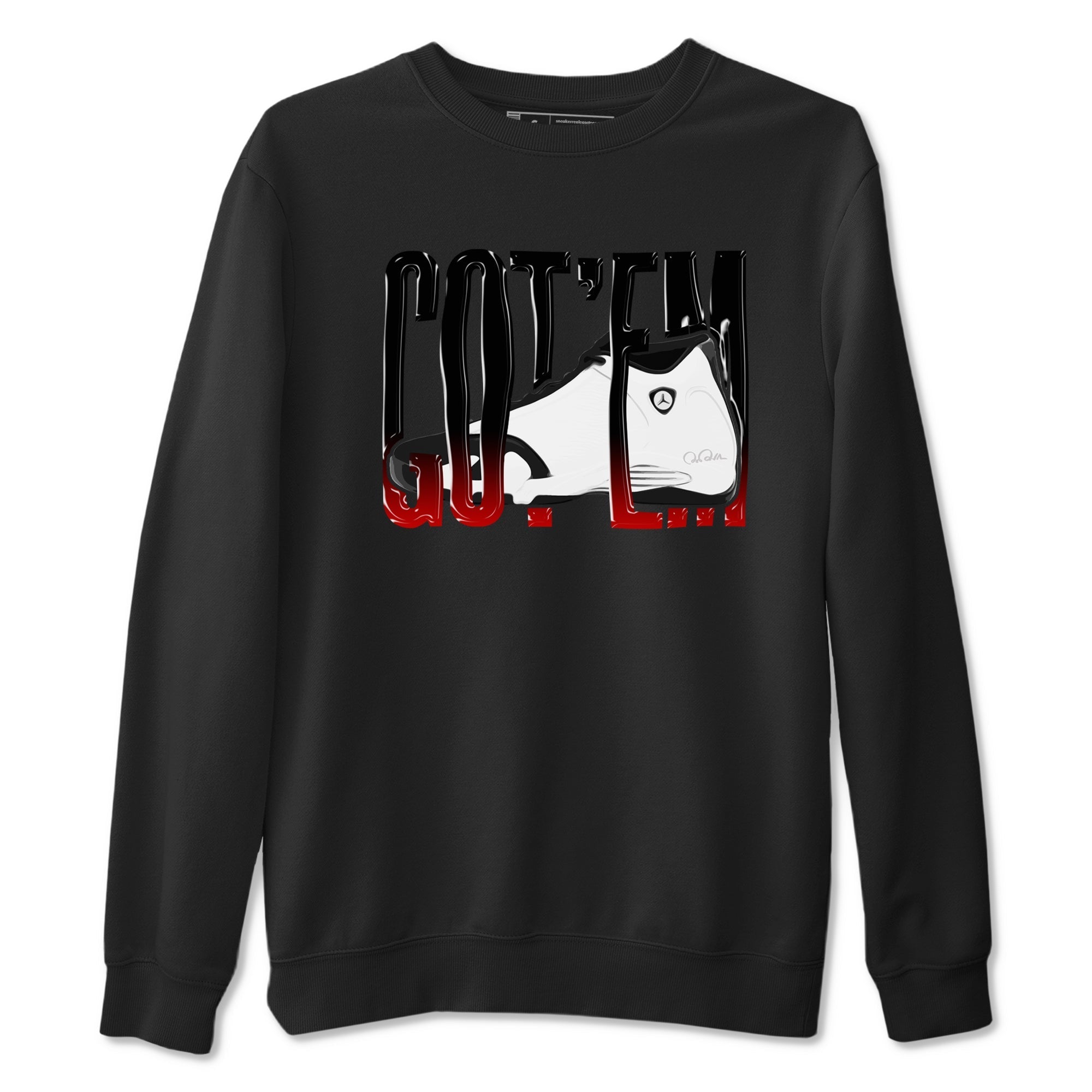 Wiggling Gotem snkmatch Tees - Air Jordan 14 Black Toe