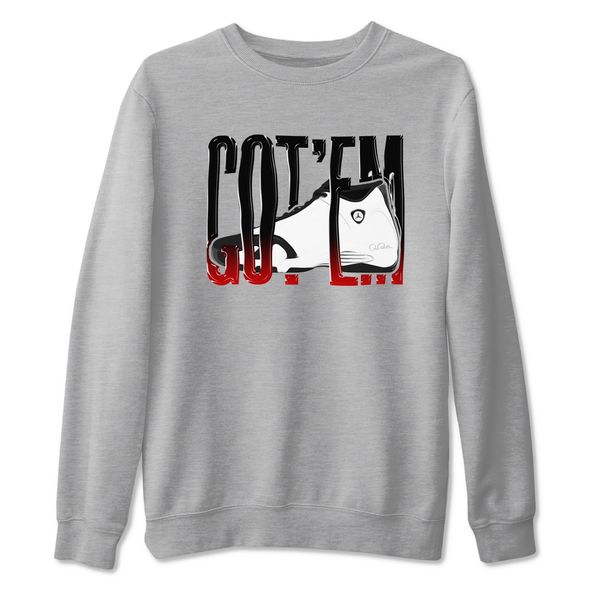 Wiggling Gotem snkmatch Tees - Air Jordan 14 Black Toe