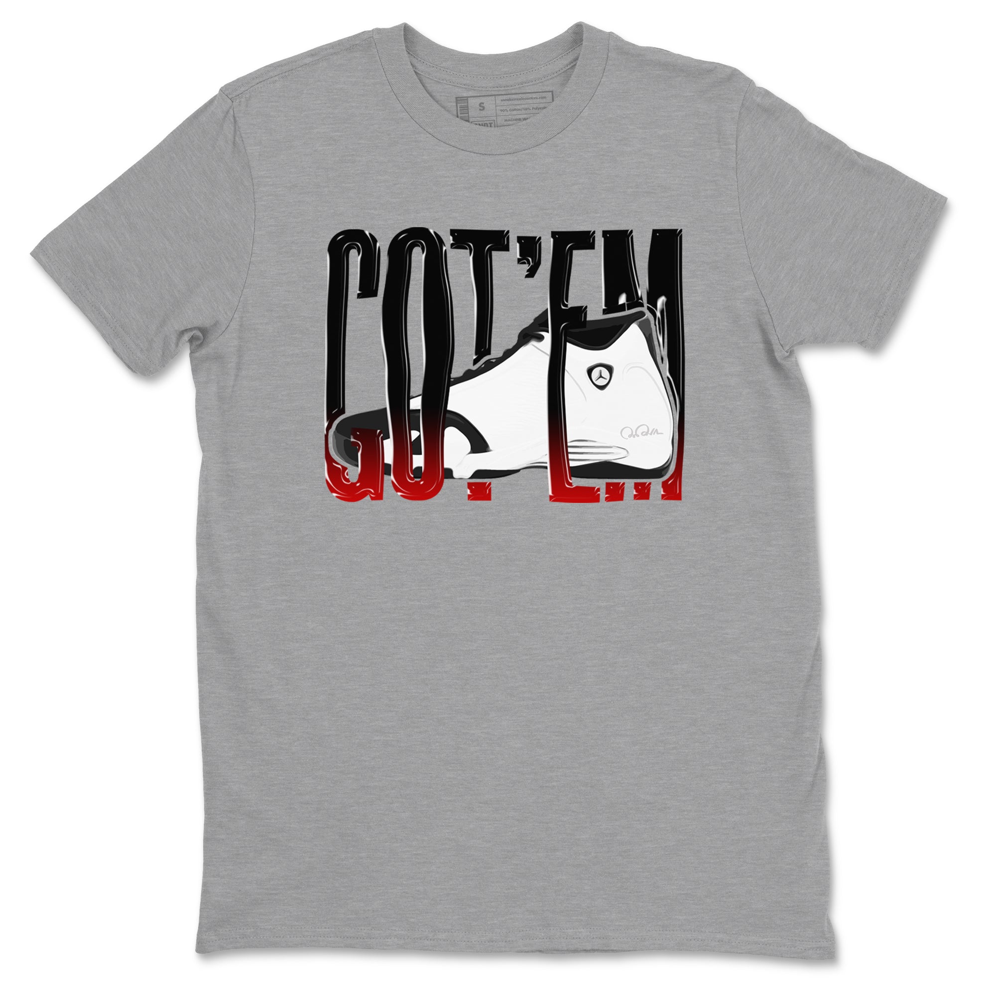 Wiggling Gotem snkmatch Tees - Air Jordan 14 Black Toe