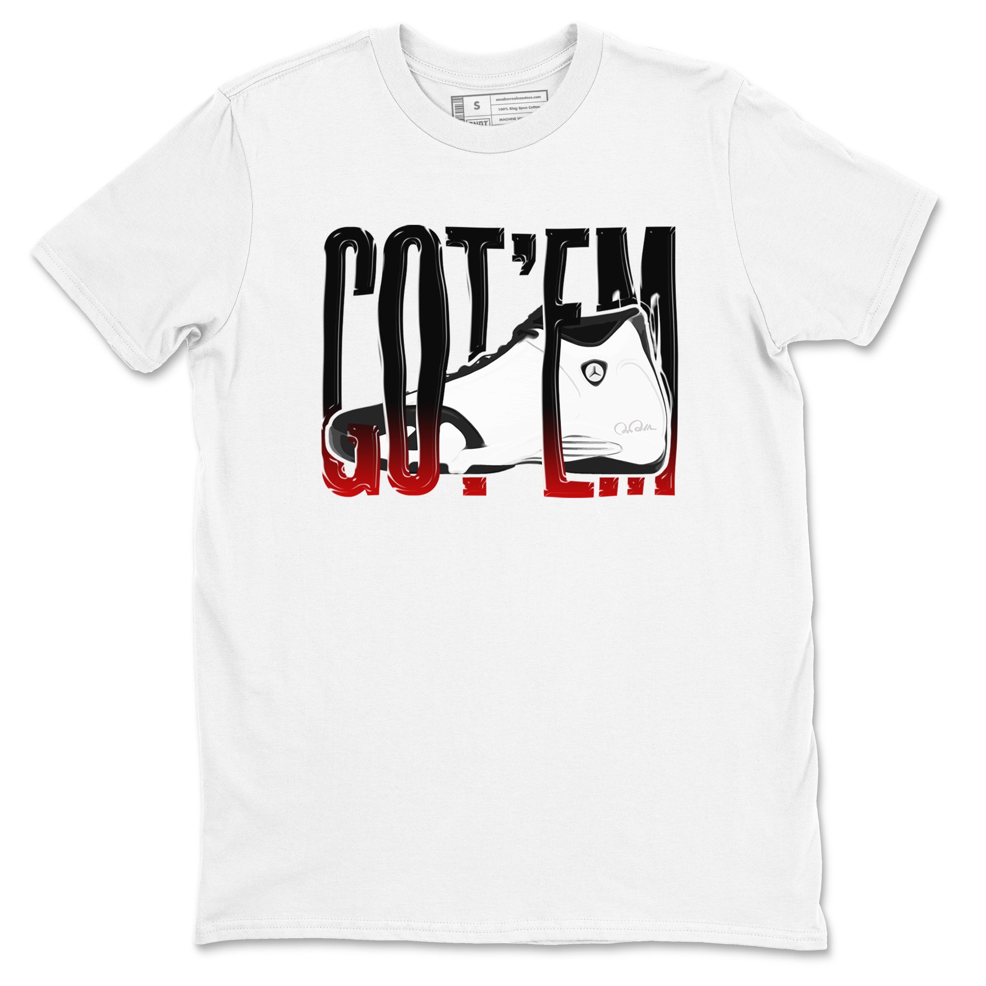 Wiggling Gotem snkmatch Tees - Air Jordan 14 Black Toe