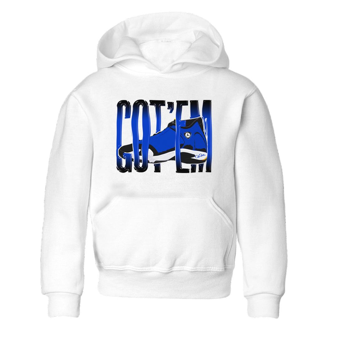 Wiggling Gotem Kids Tops - Air Jordan 14 Laney