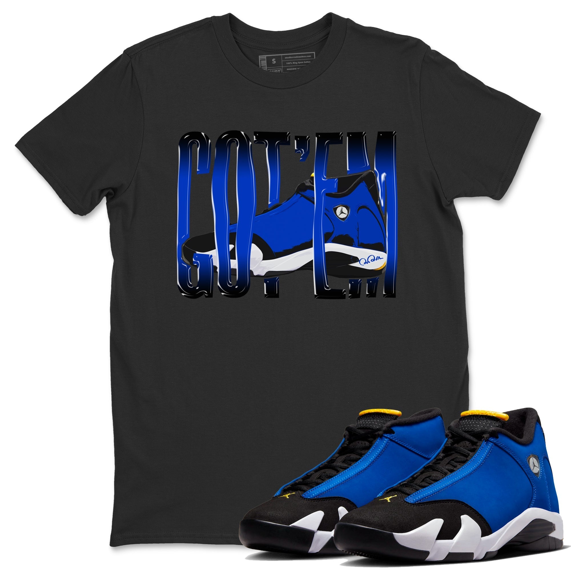 Wiggling Gotem Unisex Tops - Air Jordan 14 Laney