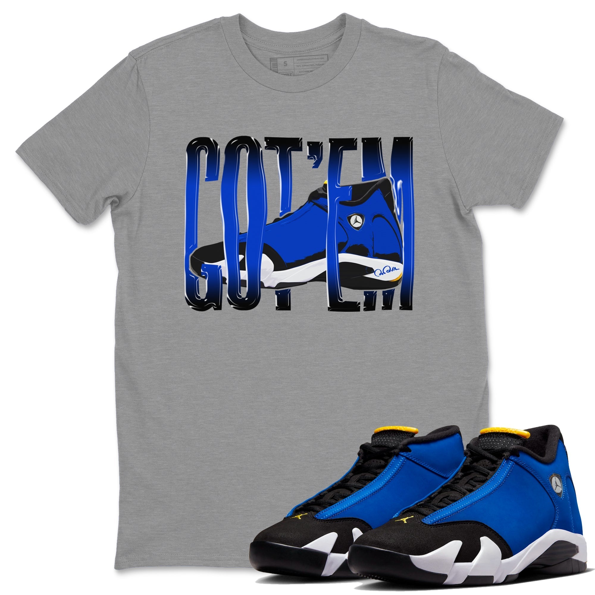 Wiggling Gotem Unisex Tops - Air Jordan 14 Laney
