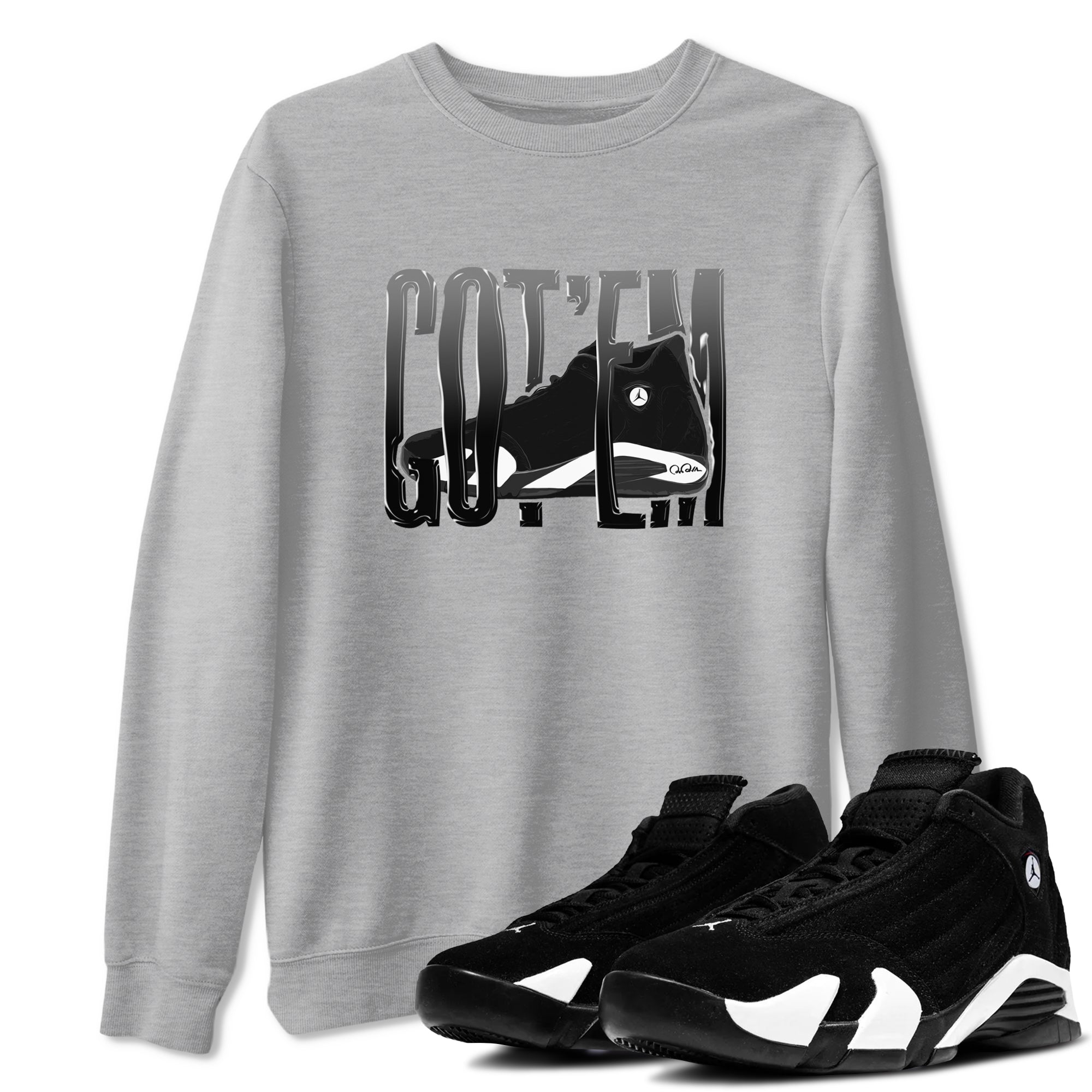 Wiggling Gotem snkmatch Tee - Air Jordan 14 Panda