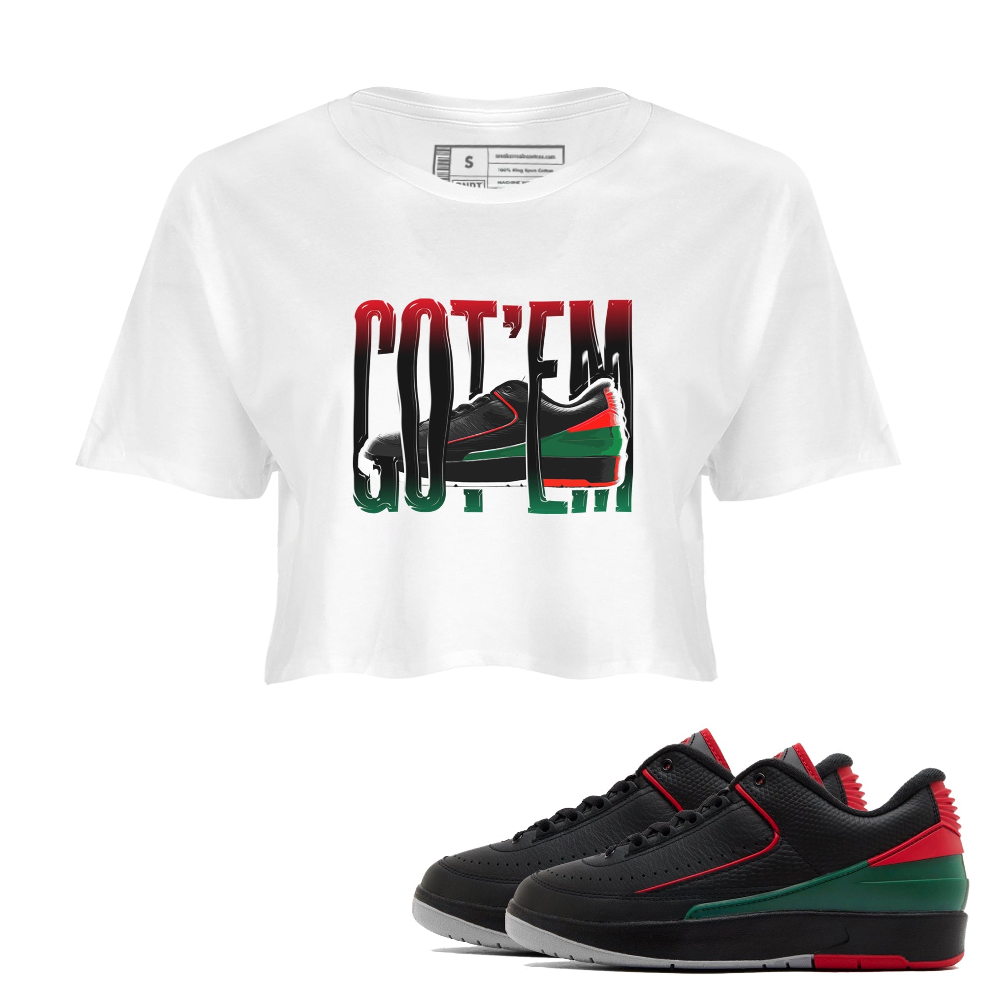 Wiggling Gotem snkmatch Women's Top - Air Jordan 2 Christmas