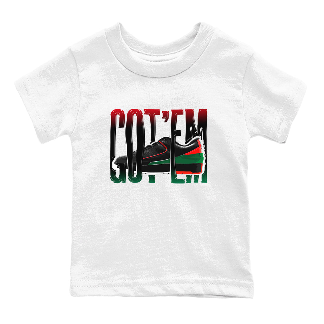 Wiggling Gotem snkmatch Tee Kids - Air Jordan 2 Christmas