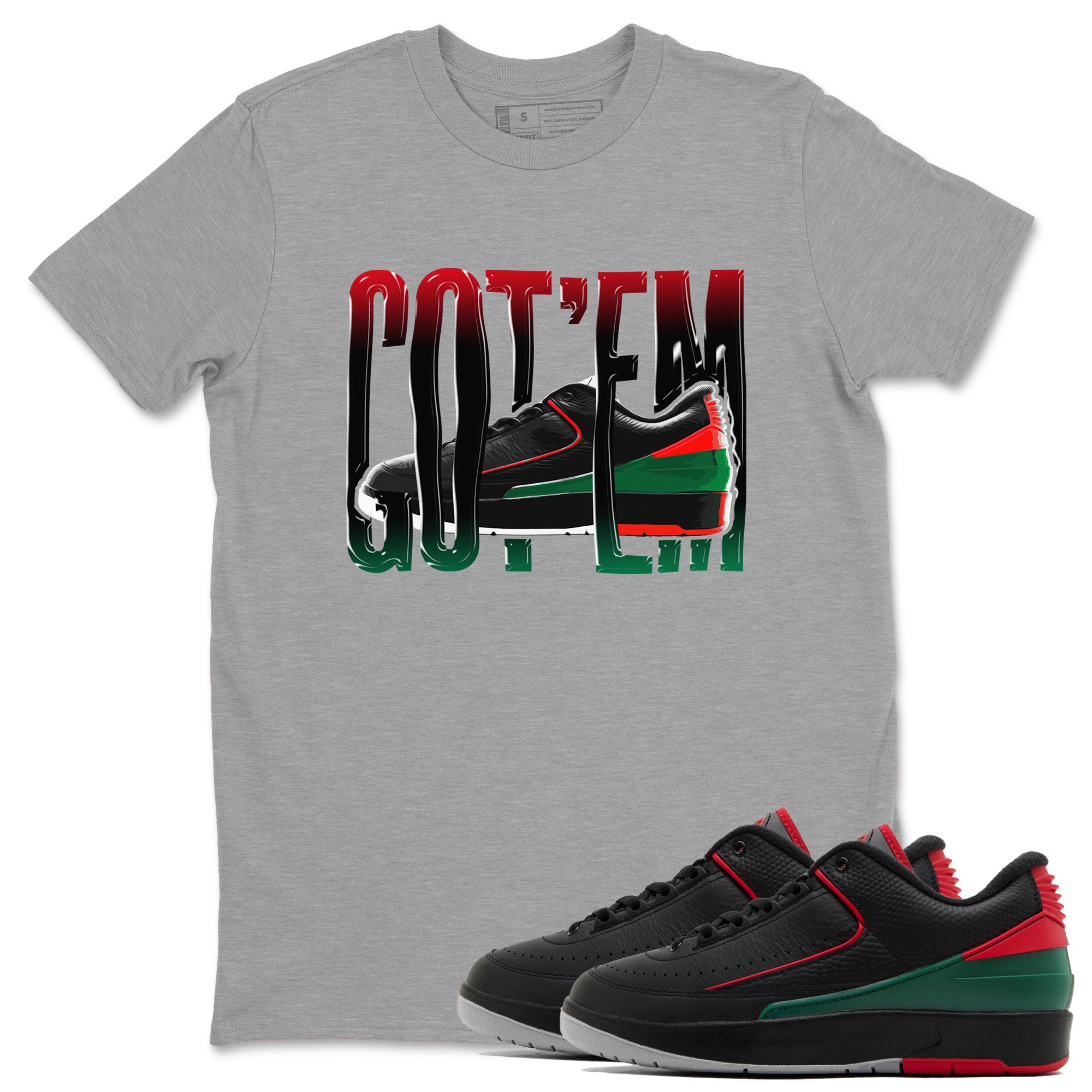 Wiggling Gotem snkmatch Tee - Air Jordan 2 Christmas