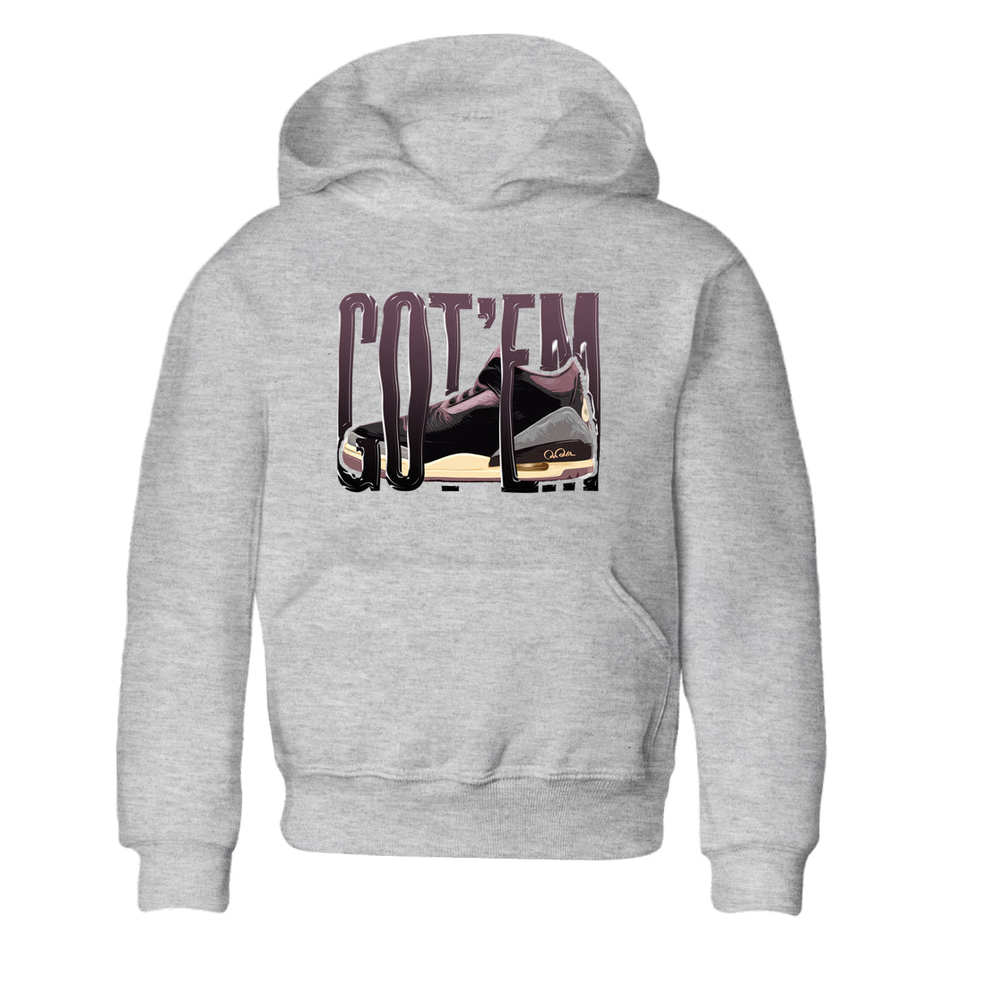 Wiggling Gotem snkmatch Tees Kids - Air Jordan 3 A Ma Maniere x Black