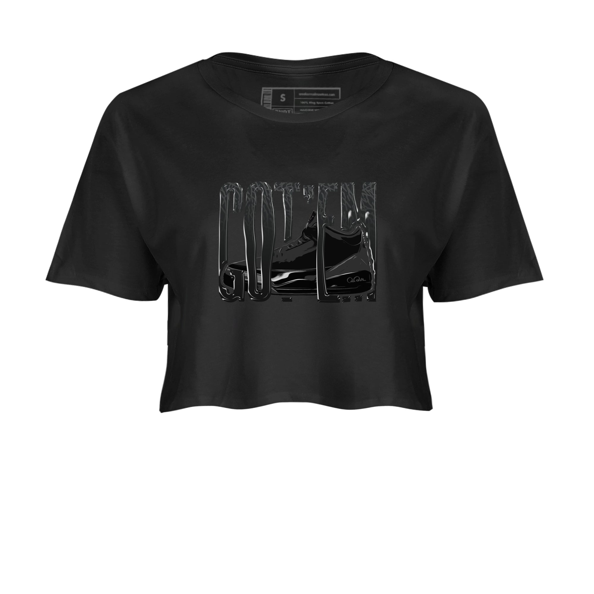 Wiggling Gotem snkmatch Women's Top - Air Jordan 3 Black Cat