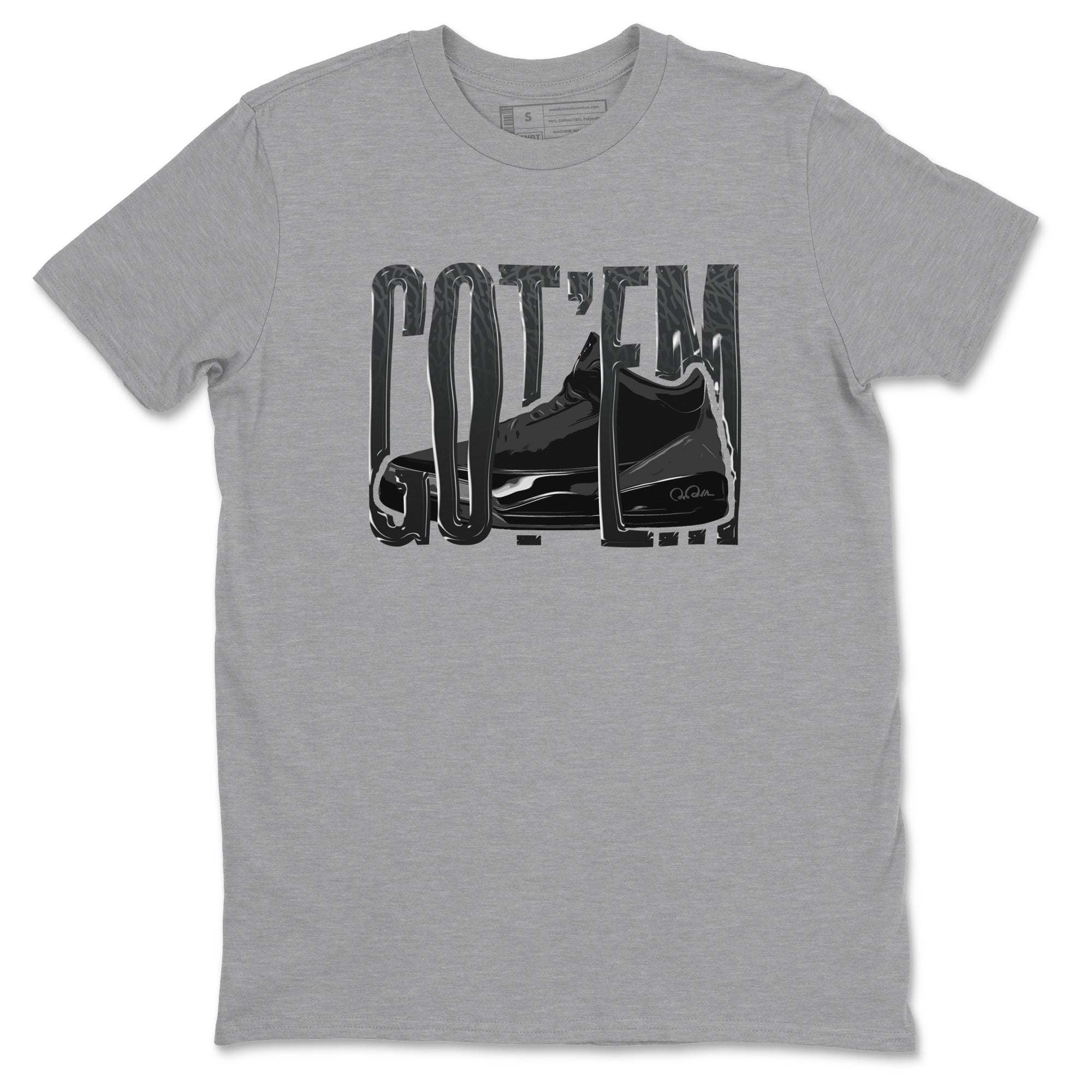 Wiggling Gotem snkmatch Tees - Air Jordan 3 Black Cat