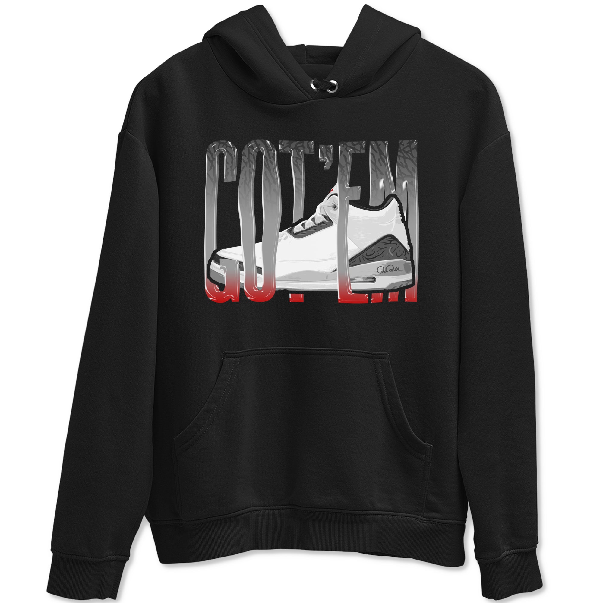 Wiggling Gotem snkmatch Tees - Air Jordan 3 Cement Grey