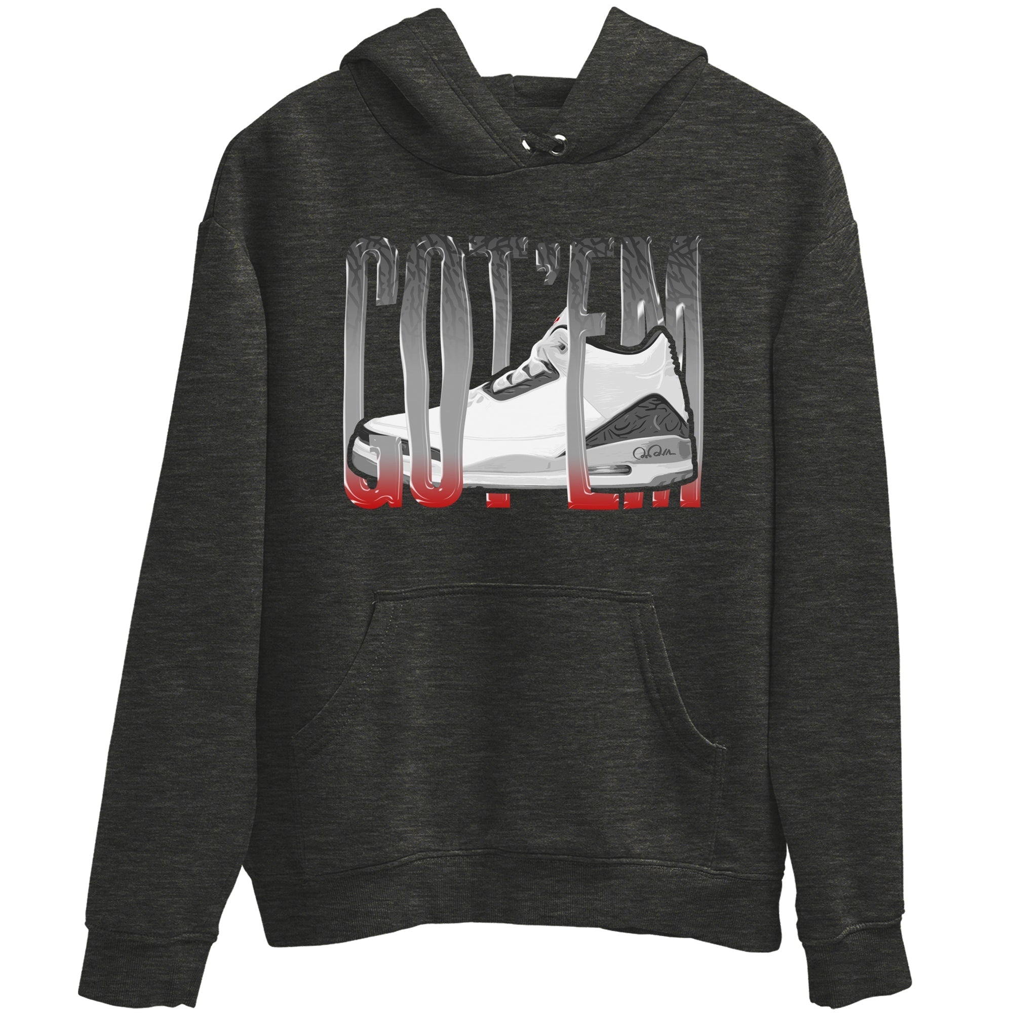 Wiggling Gotem snkmatch Tees - Air Jordan 3 Cement Grey
