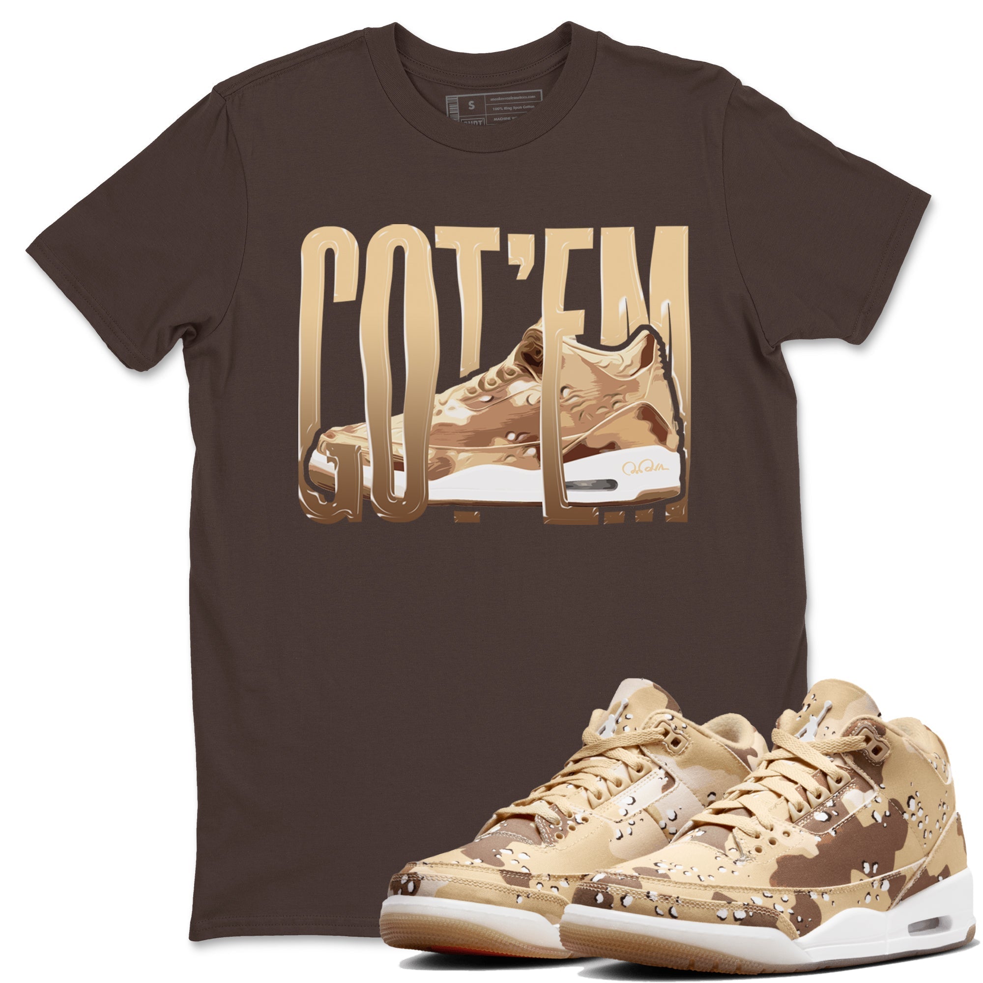 Wiggling Gotem snkmatch Tees - Air Jordan 3 Desert Camo