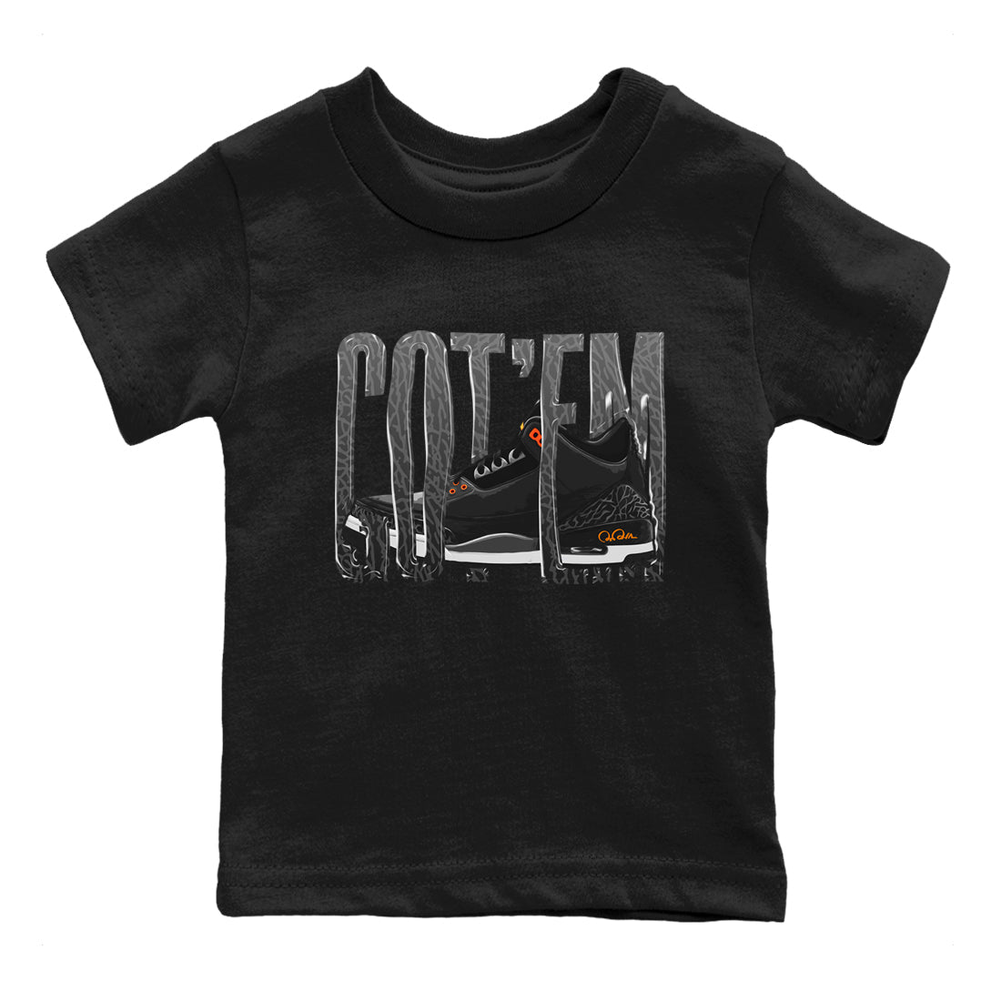 Wiggling Gotem snkmatch Tee Kids - Air Jordan 3 Fear