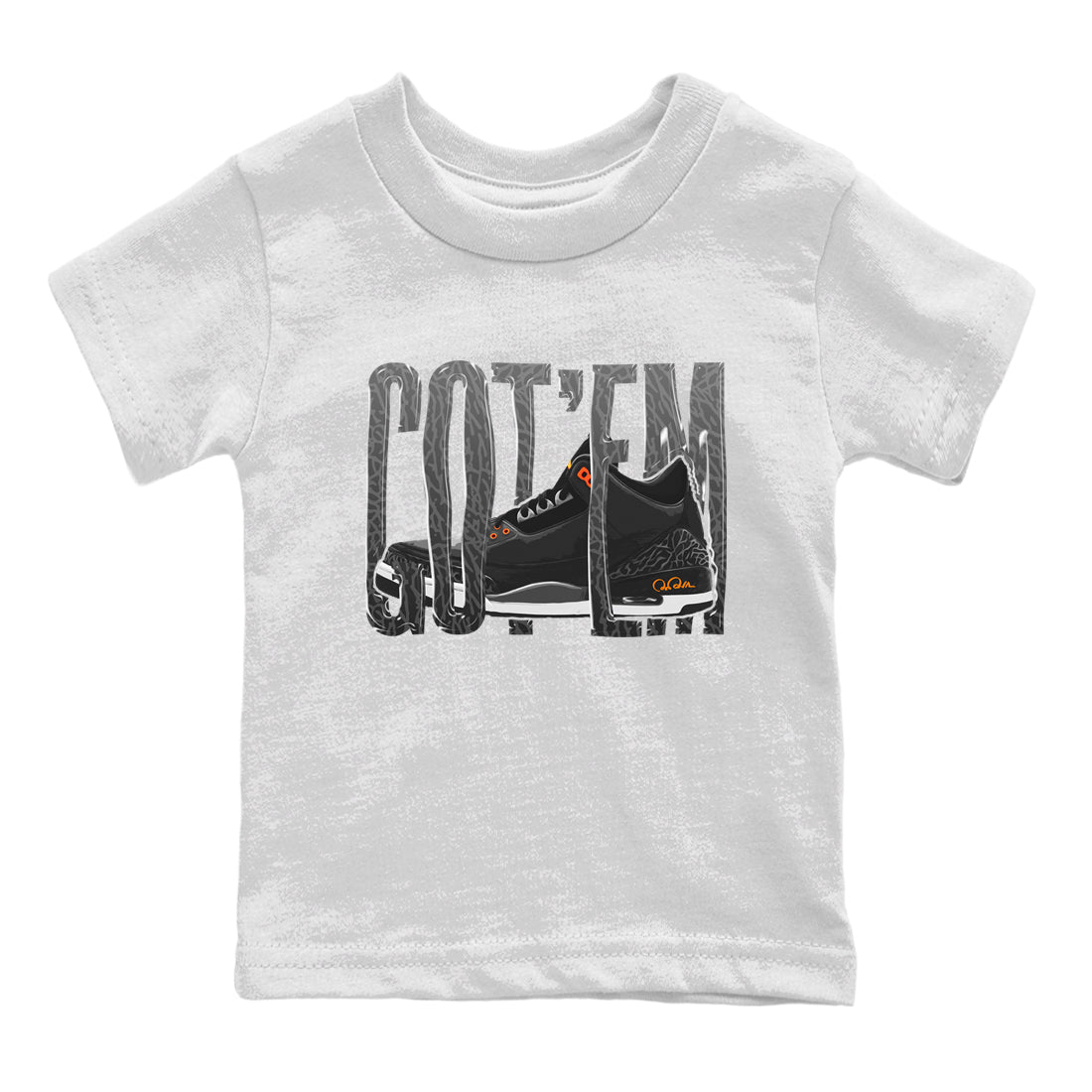 Wiggling Gotem snkmatch Tee Kids - Air Jordan 3 Fear