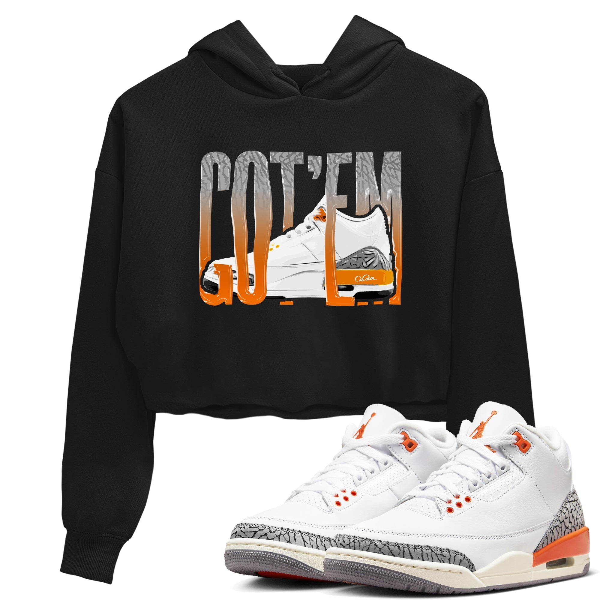 Wiggling Gotem snkmatch Women's Top - Air Jordan 3 Georgia Peach