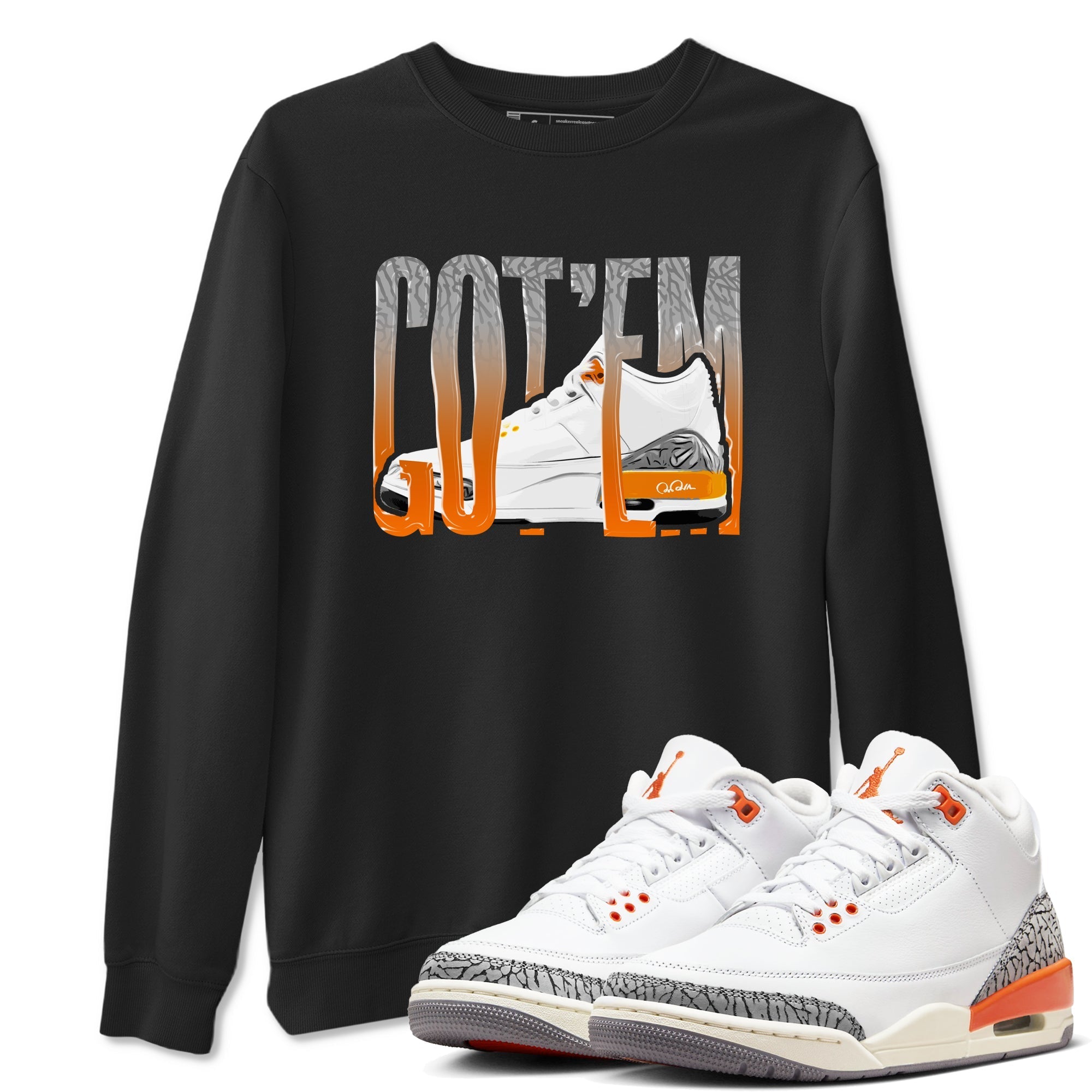 Wiggling Gotem snkmatch Tees - Air Jordan 3 Georgia Peach