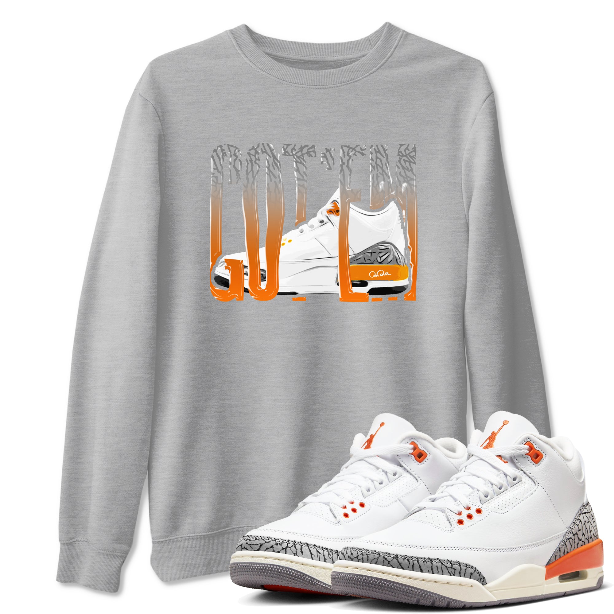 Wiggling Gotem snkmatch Tees - Air Jordan 3 Georgia Peach