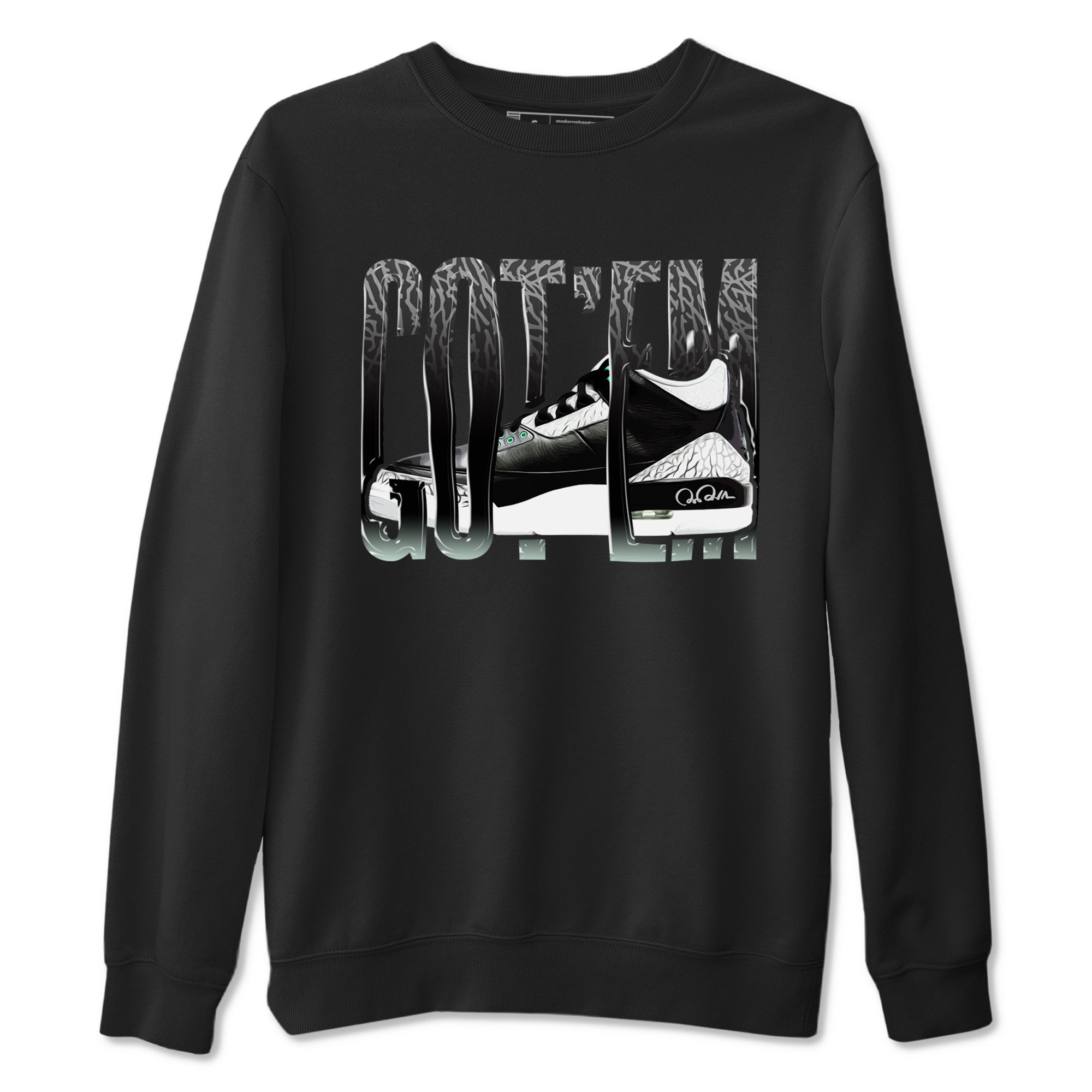 Wiggling Gotem snkmatch Tees - Air Jordan 3 Green Glow