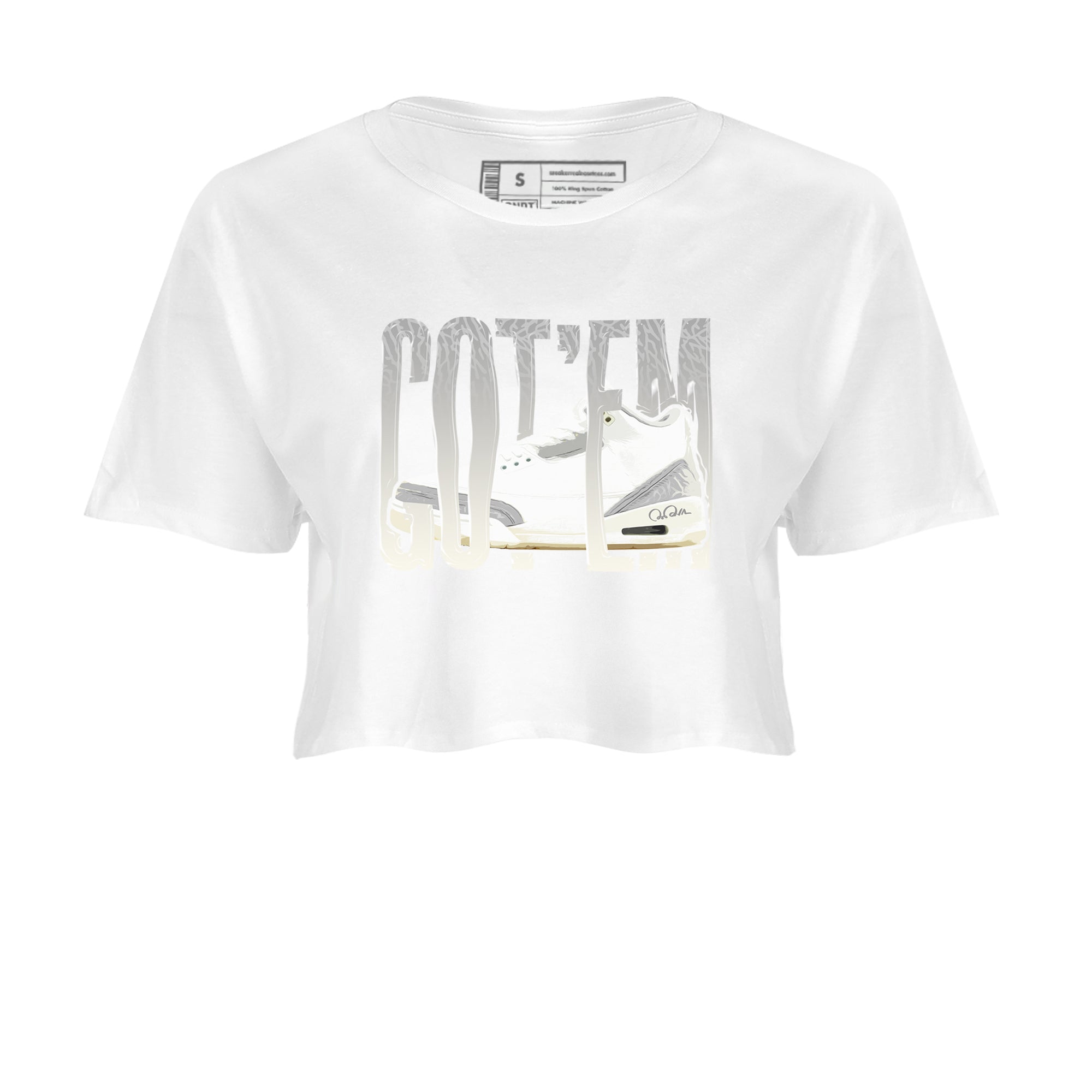 Wiggling Gotem snkmatch Women's Top - Air Jordan 3 Ivory