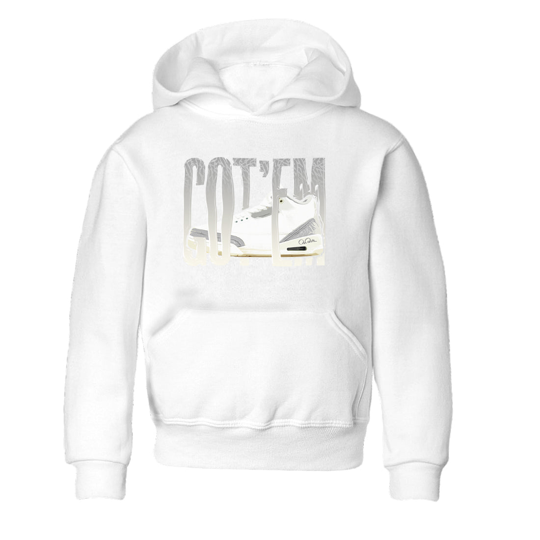 Wiggling Gotem snkmatch Tees Kids - Air Jordan 3 Ivory