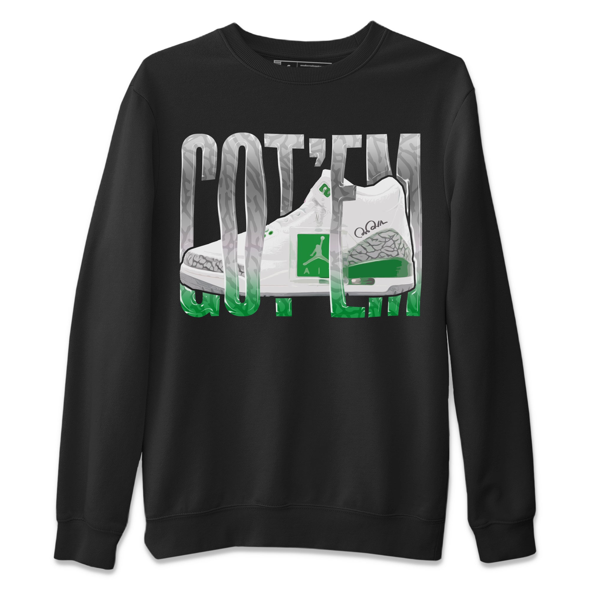 Wiggling Gotem Unisex Tops - Air Jordan 3 Lucky Green