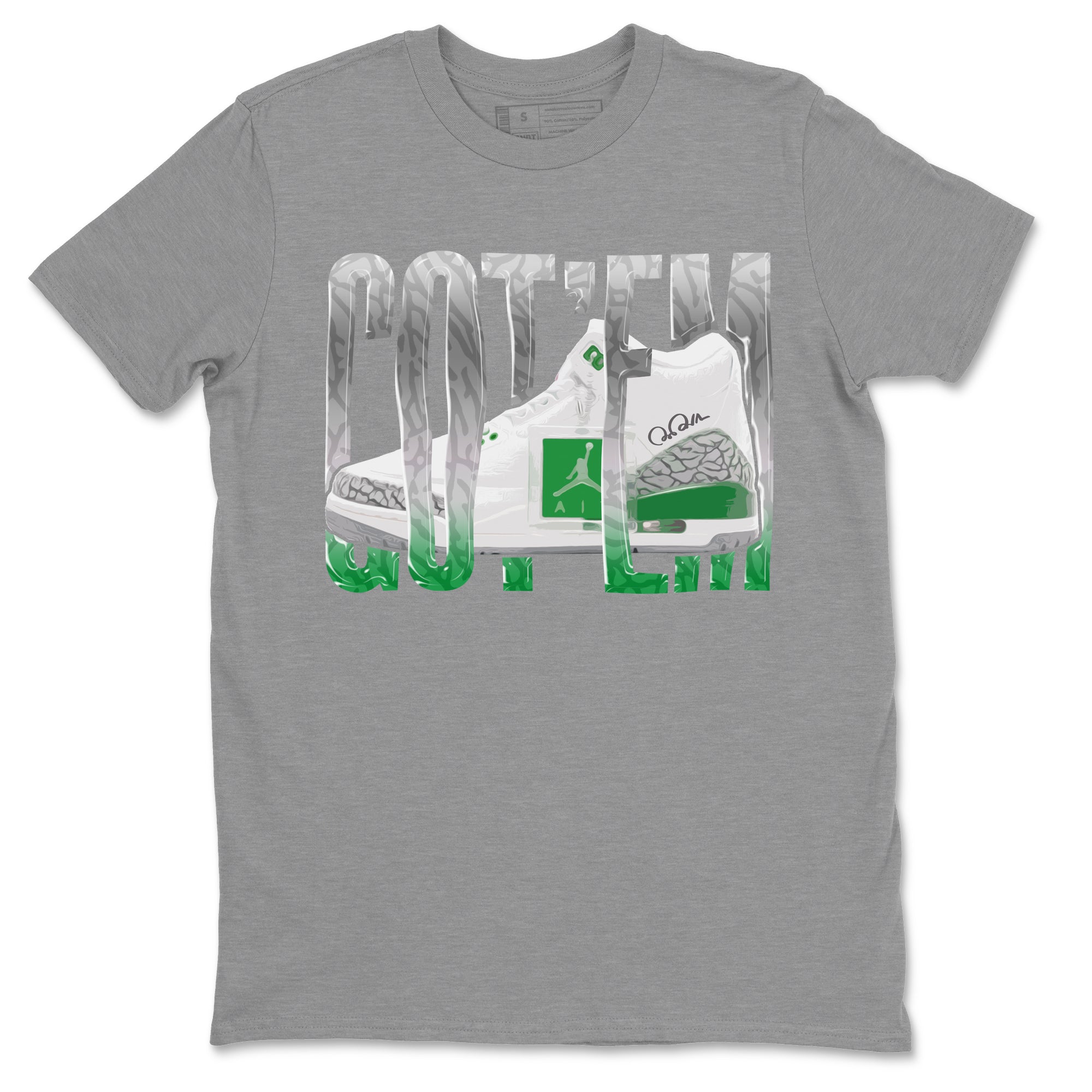 Wiggling Gotem Unisex Tops - Air Jordan 3 Lucky Green