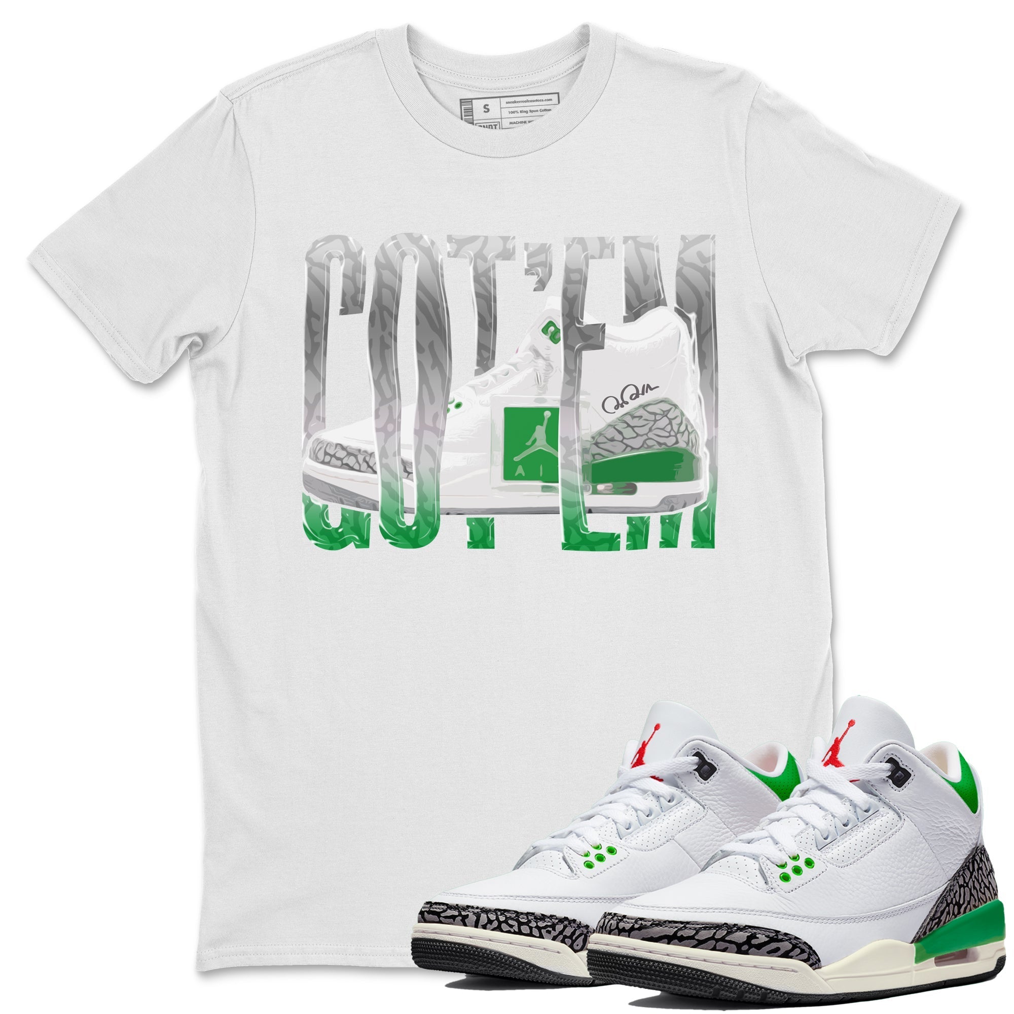 Wiggling Gotem Unisex Tops - Air Jordan 3 Lucky Green