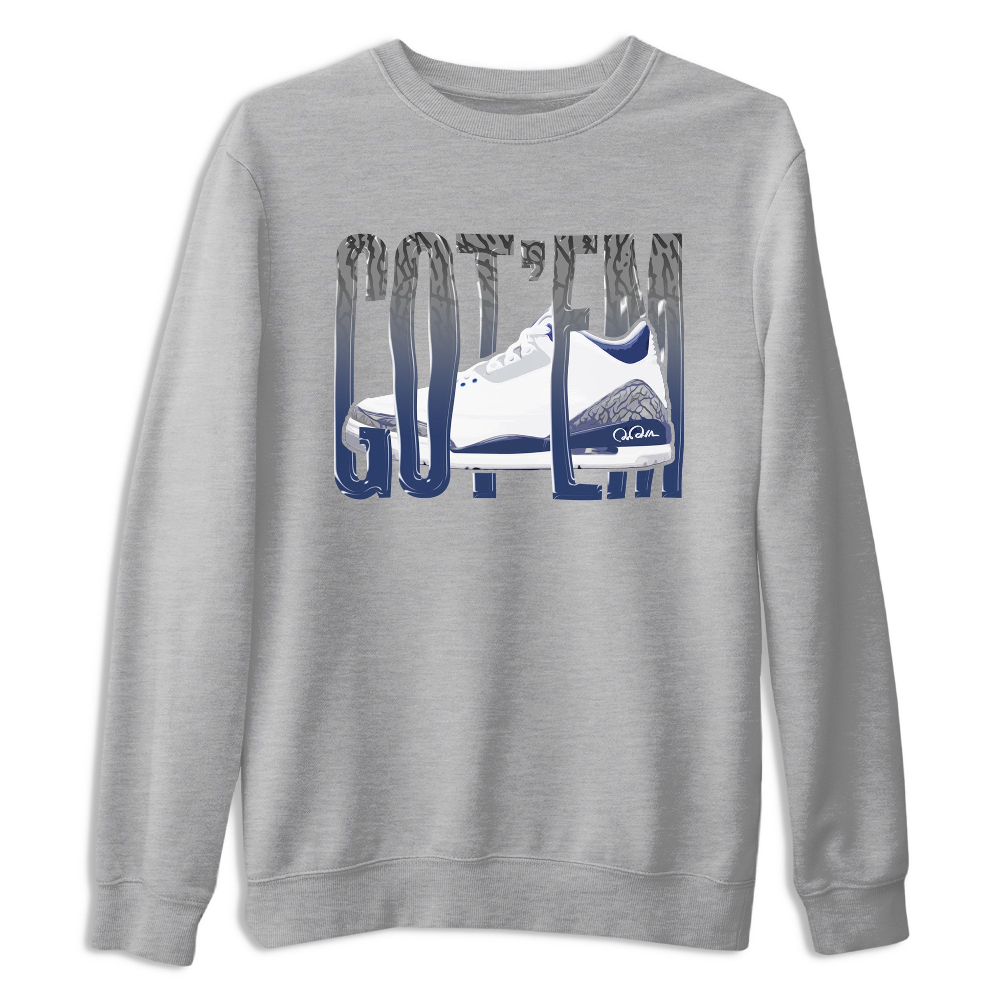 Wiggling Gotem snkmatch Tees - Air Jordan 3 Midnight Navy 2023
