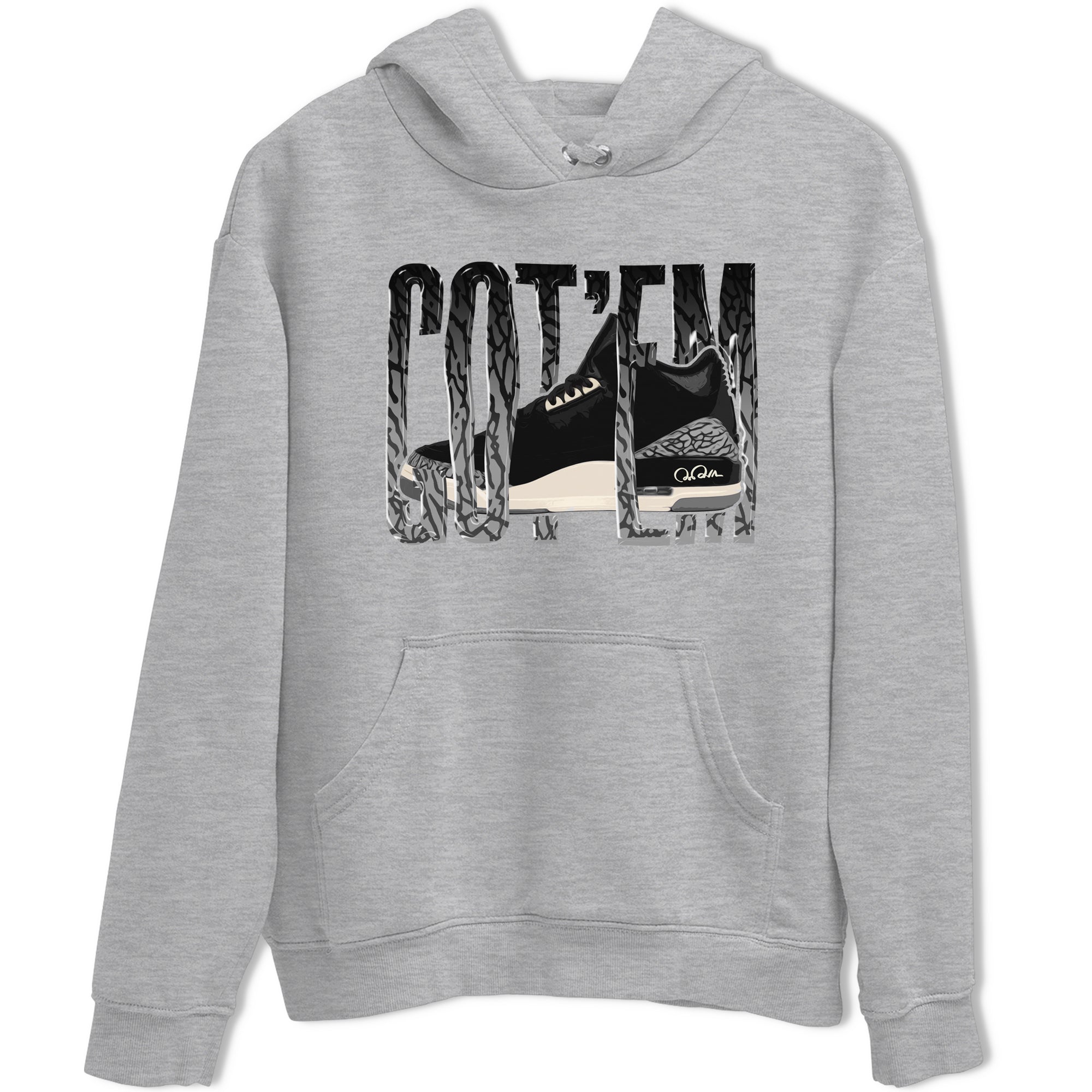 Wiggling Gotem snkmatch Tee - Air Jordan 3 Off Noir