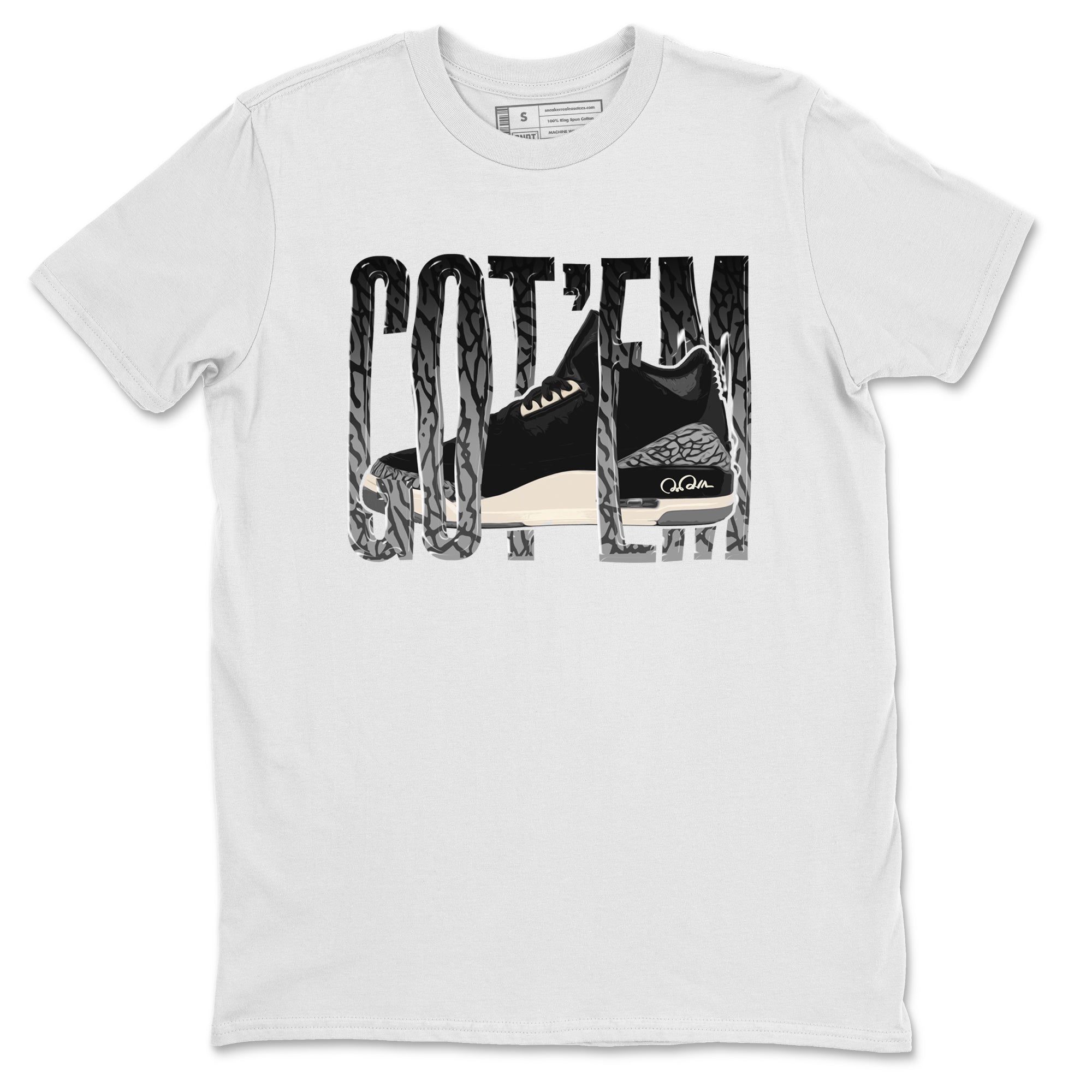 Wiggling Gotem snkmatch Tee - Air Jordan 3 Off Noir