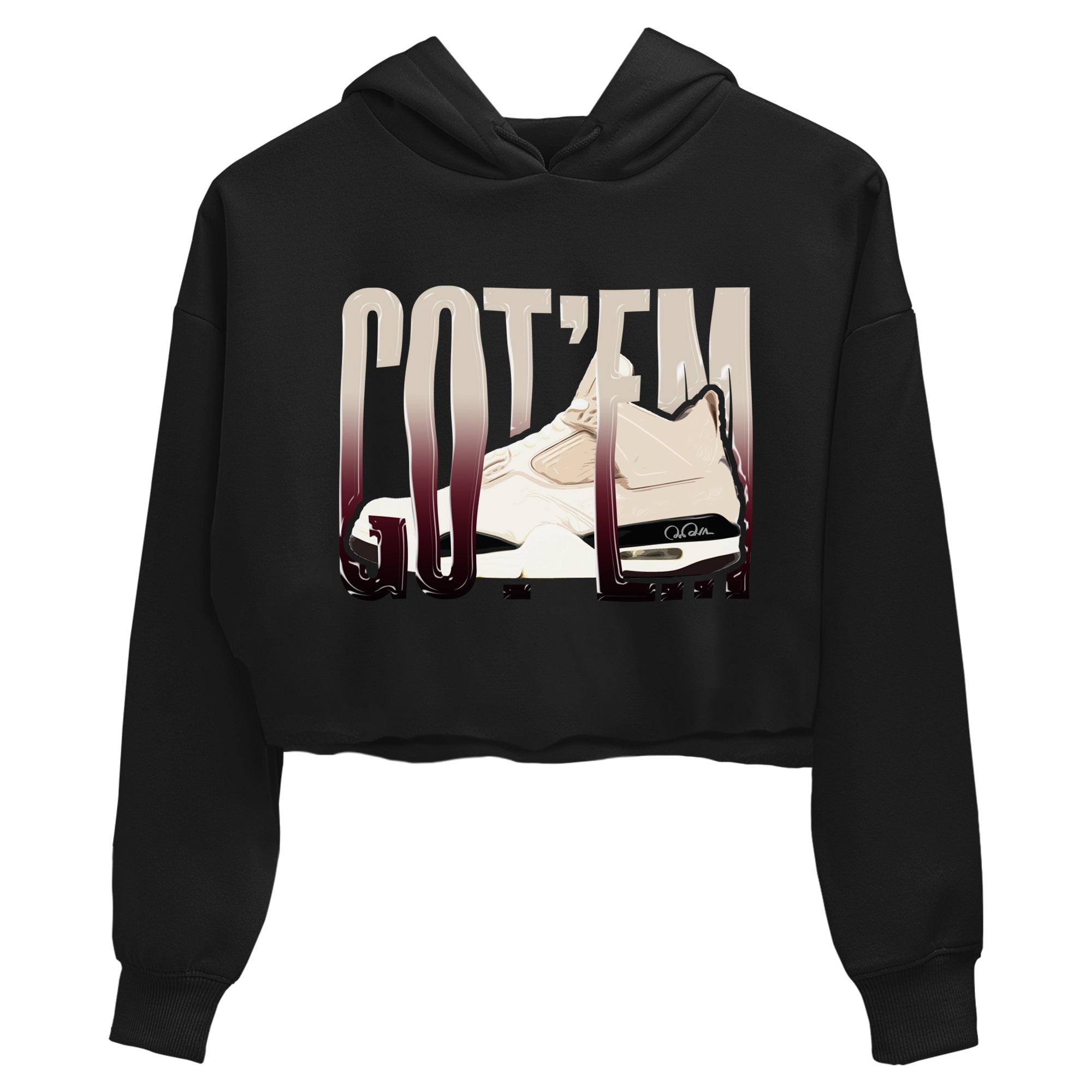 Wiggling Gotem snkmatch Women's Top - Air Jordan 4 A Ma Maniere x Fossil Stone