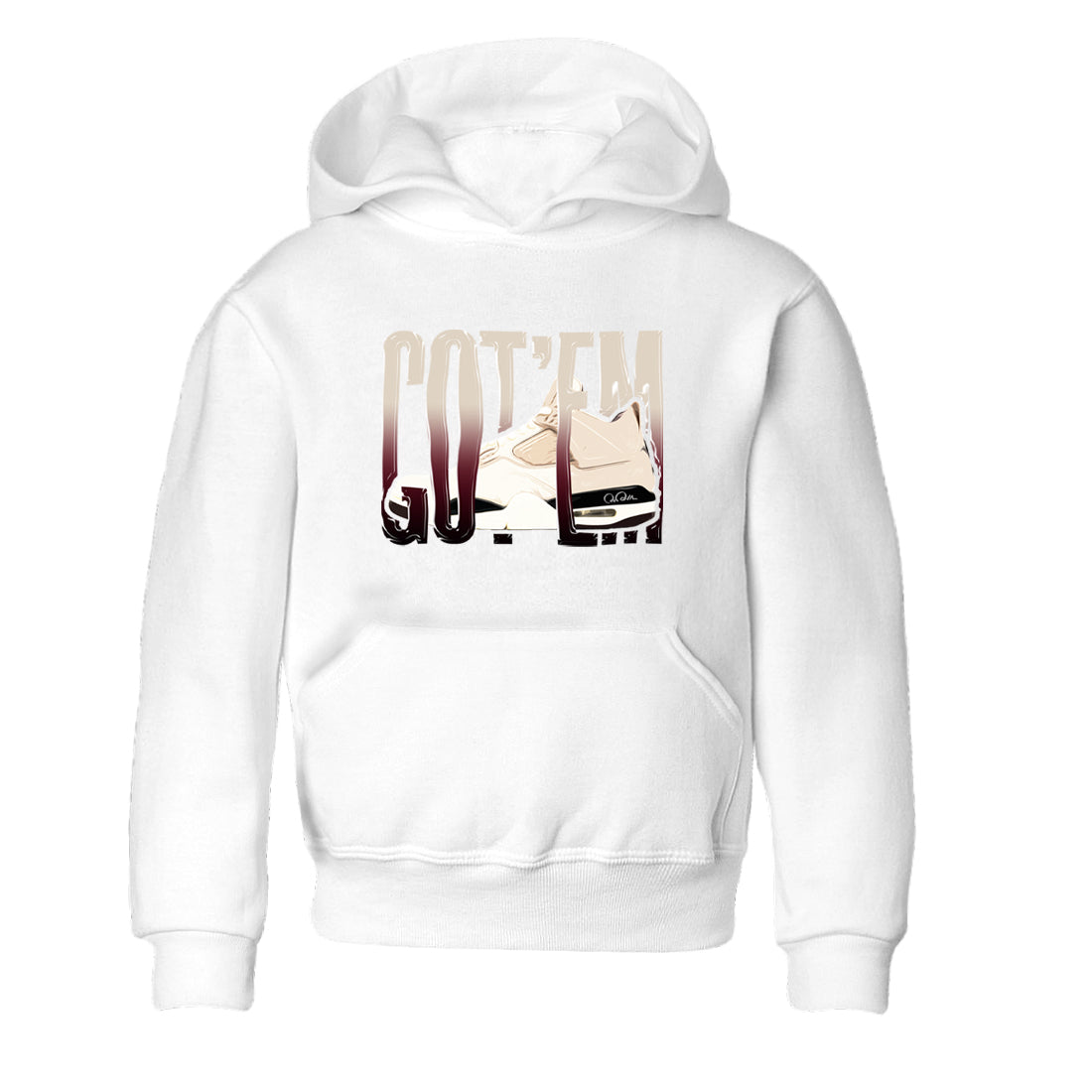 Wiggling Gotem snkmatch Tees Kids - Air Jordan 4 A Ma Maniere x Fossil Stone