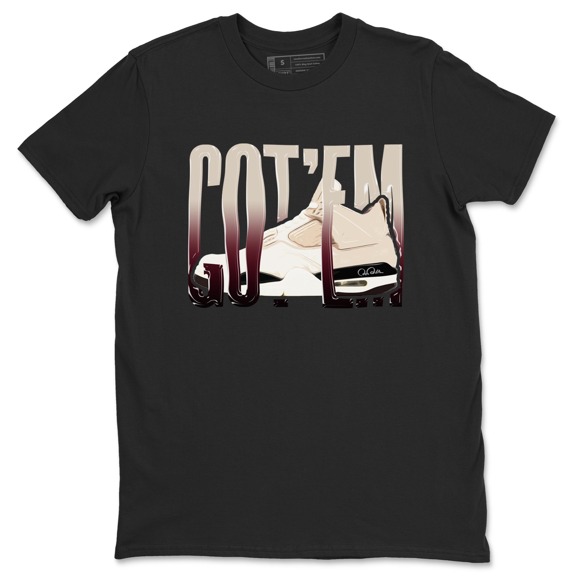 Wiggling Gotem snkmatch Tees - Air Jordan 4 A Ma Maniere x Fossil Stone