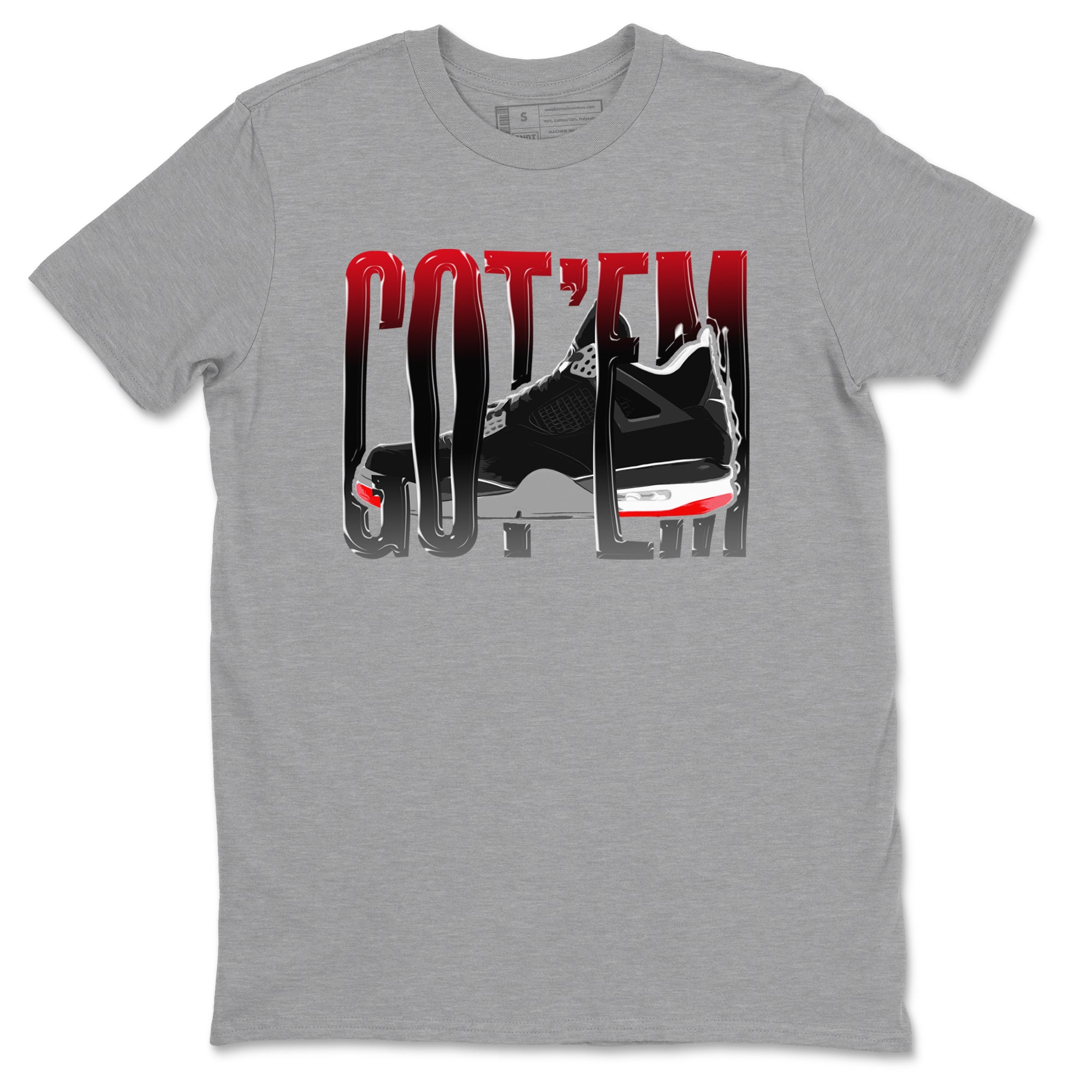 Wiggling Gotem snkmatch Tee - Air Jordan 4 Bred Reimagined