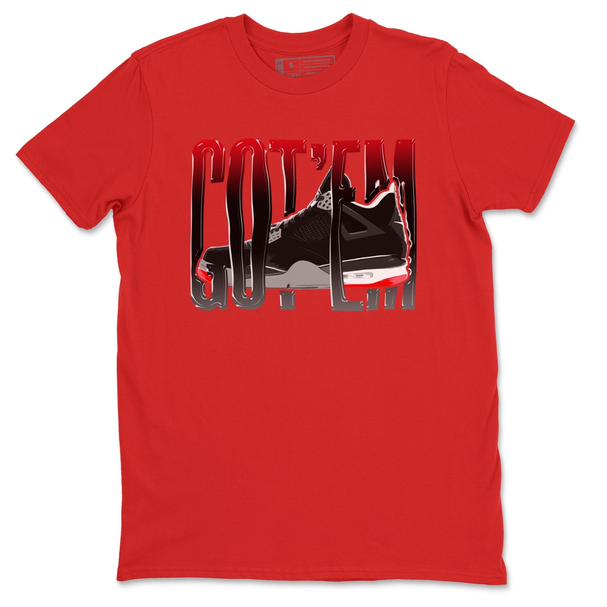 Wiggling Gotem snkmatch Tee - Air Jordan 4 Bred Reimagined